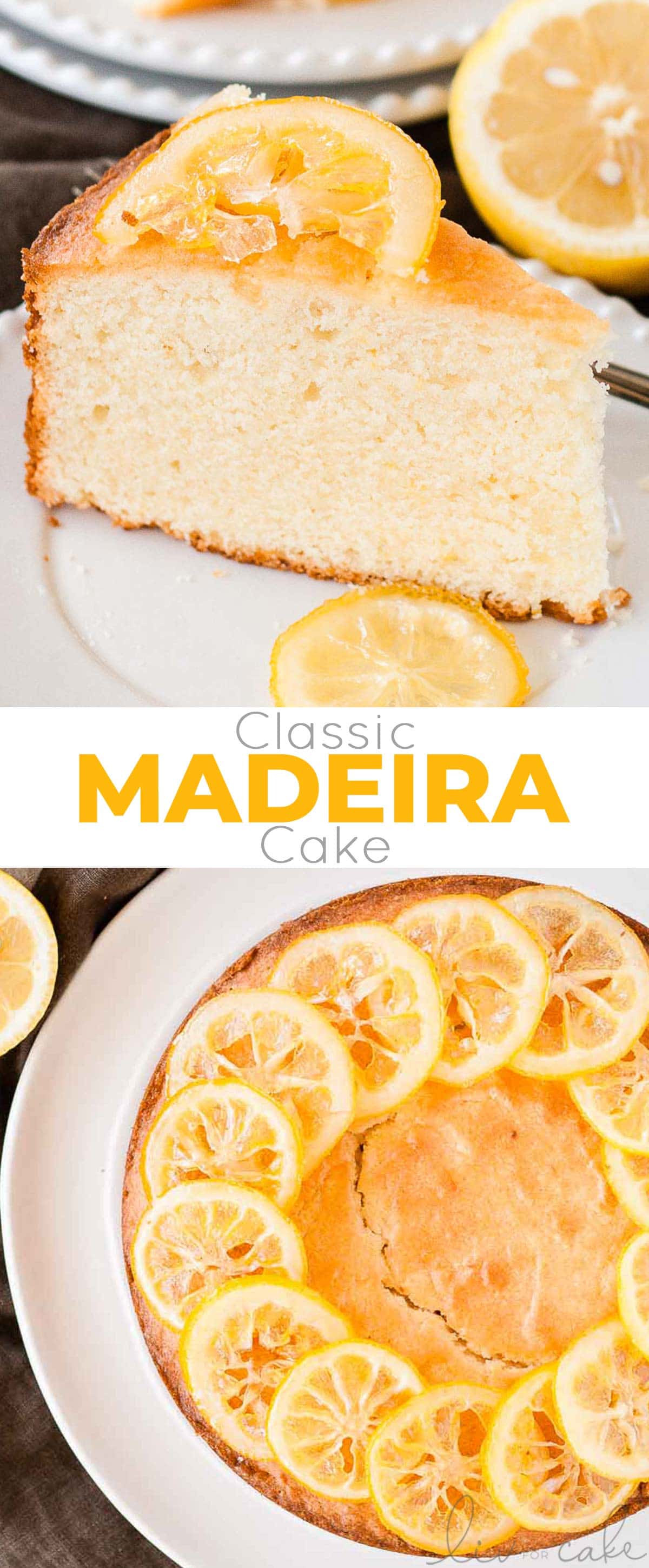 Madeira Cake photo collage.