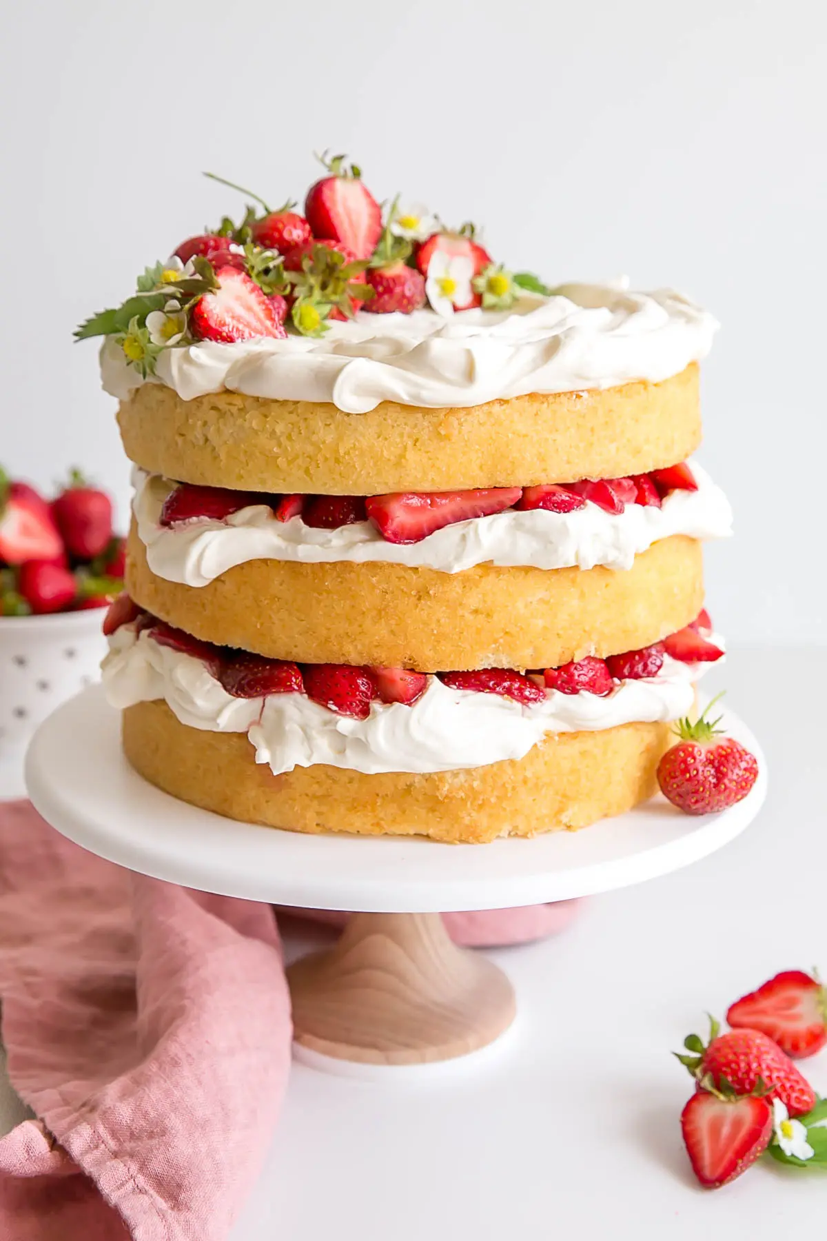 Classic Strawberry Shortcake in Cake form.