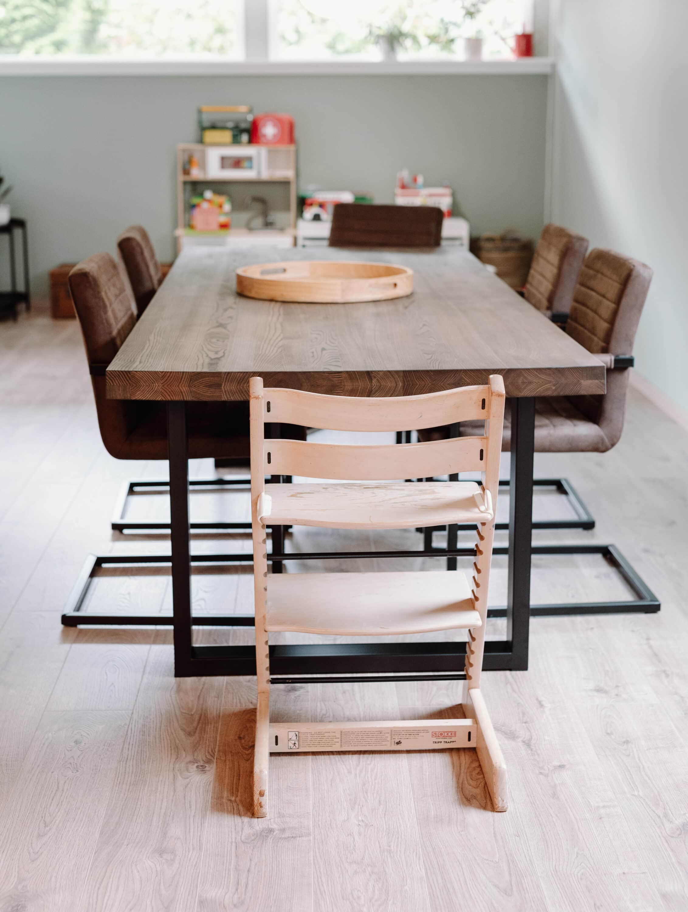 A dining room in this gorgeous home