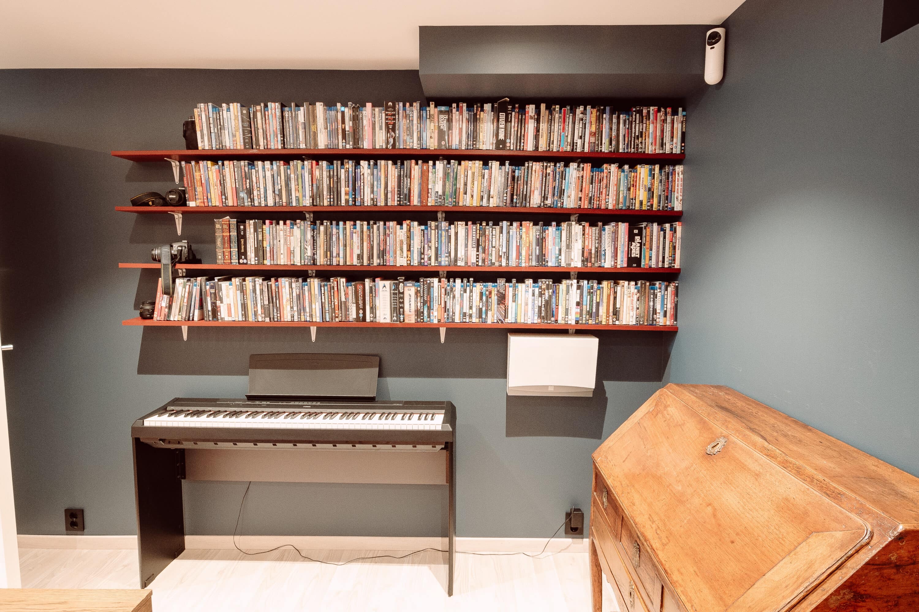 Music room in the basement