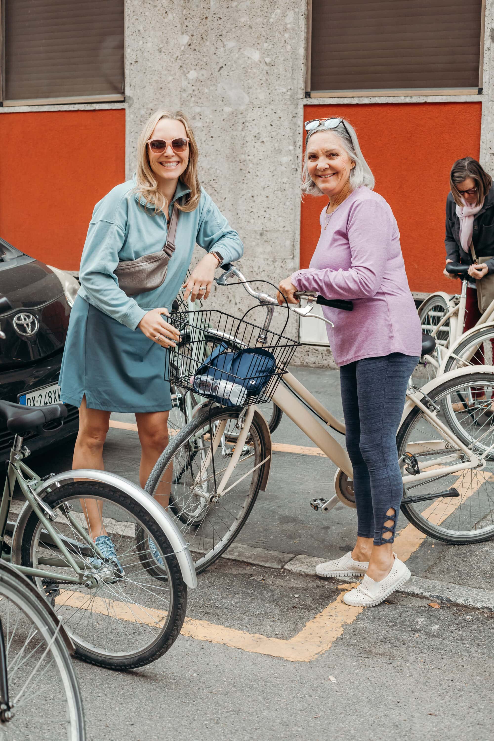 Exploring the city via bike