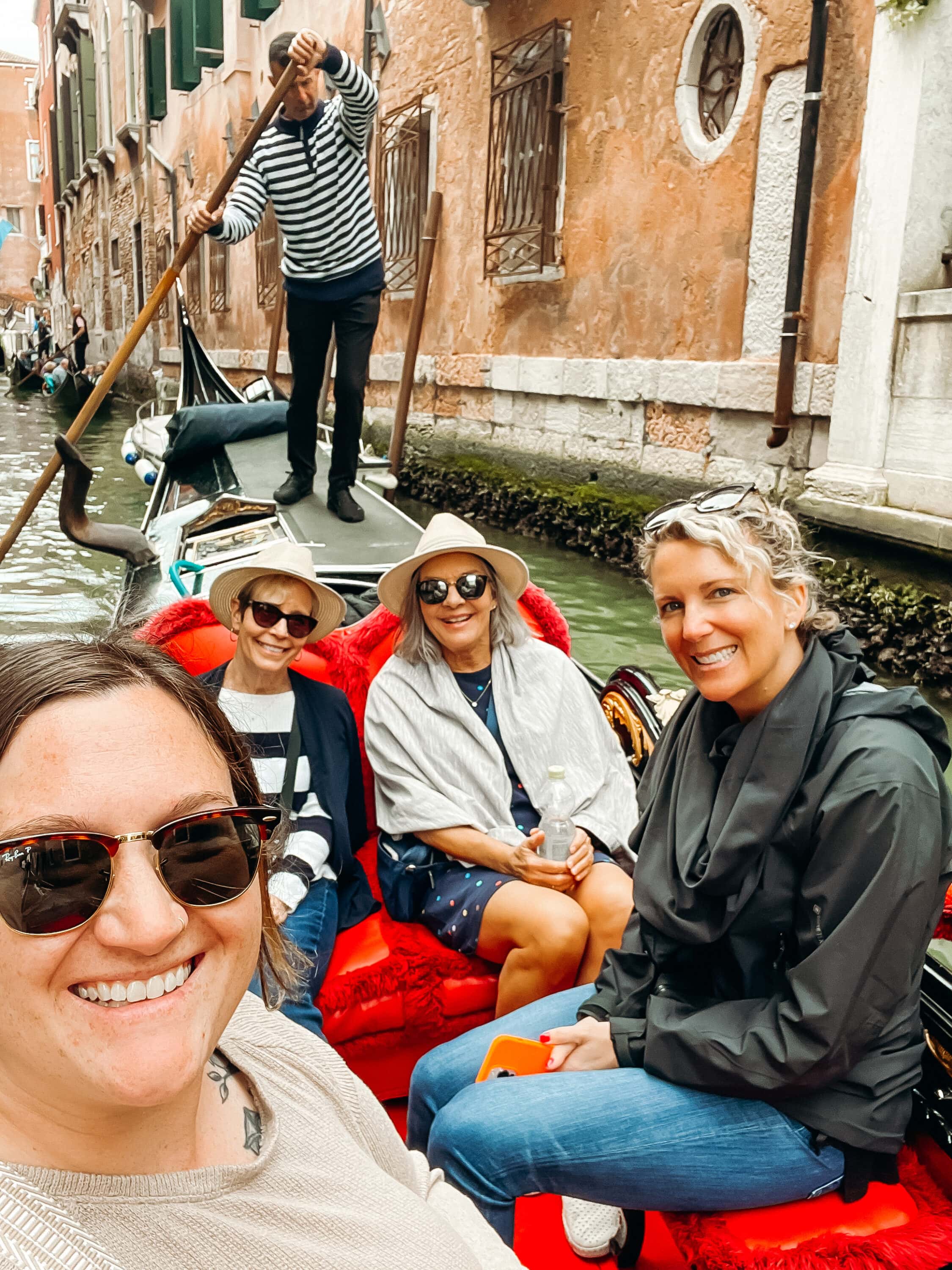 A gondola ride in Venice