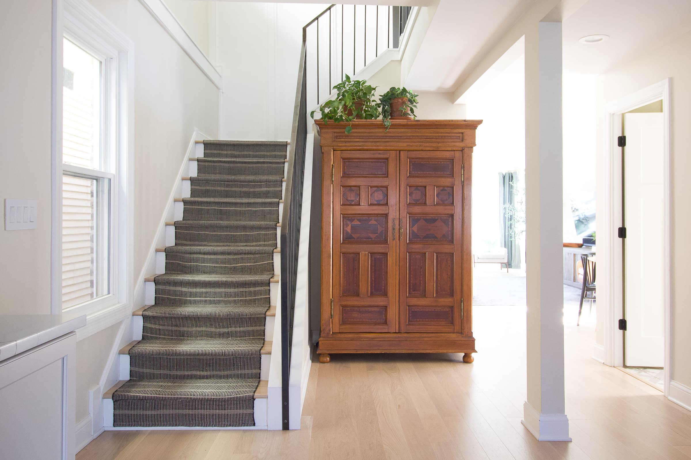 OUr staircase makeover before and after