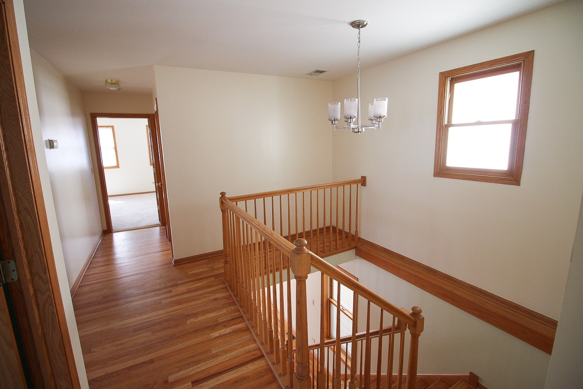 Our upstairs hallway before