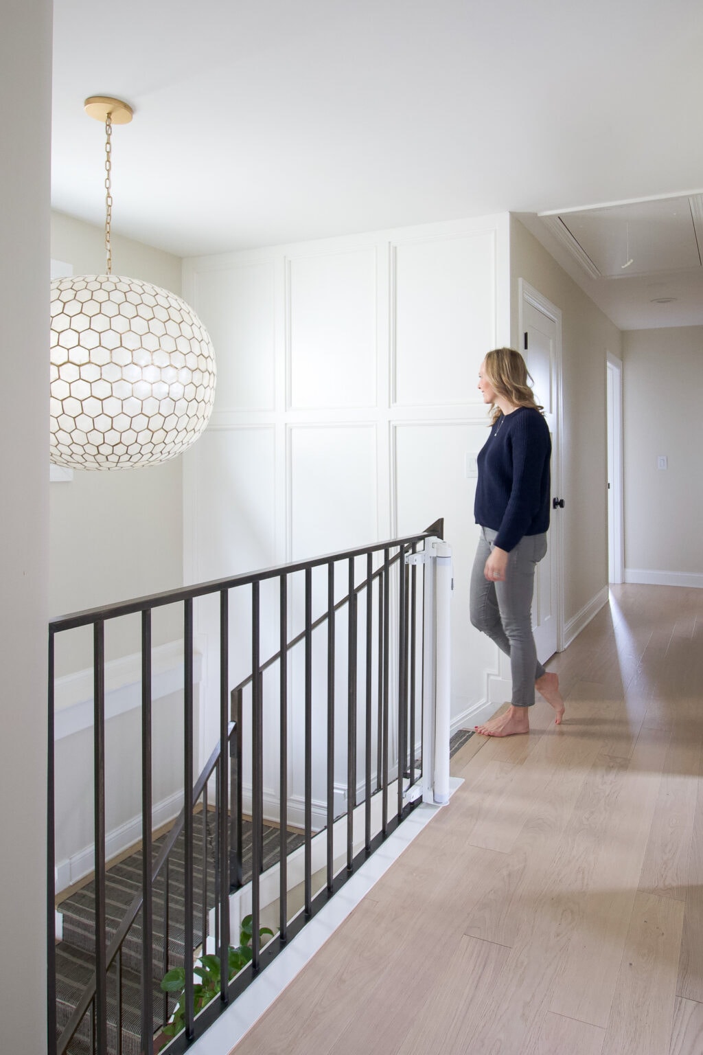 Our new stairwell accent wall