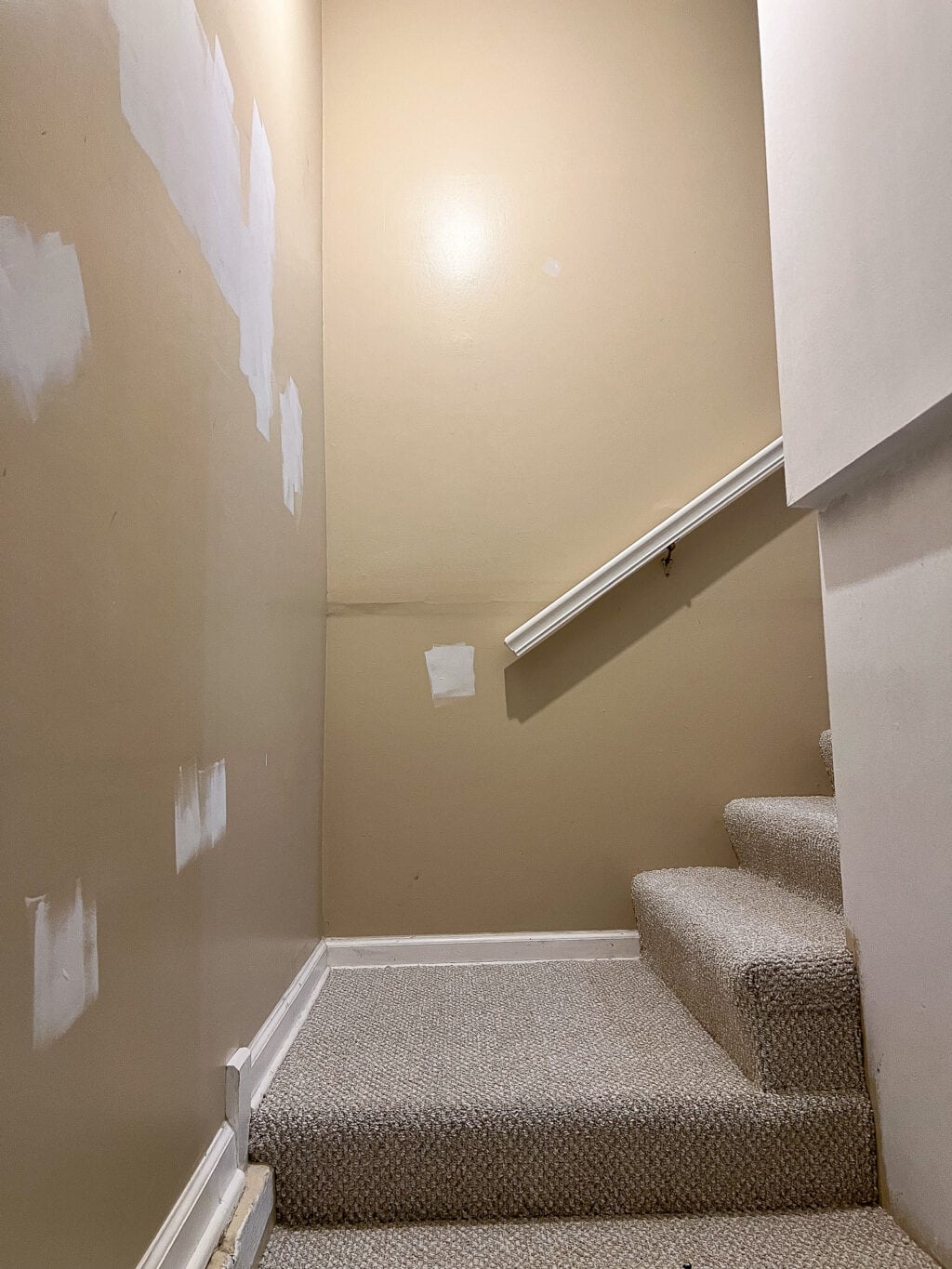 The stairwell in our basement