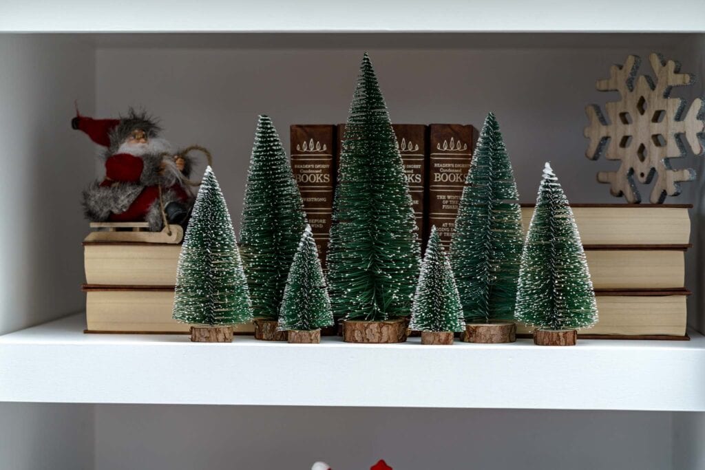 Bottle brush trees in this mountain holiday home