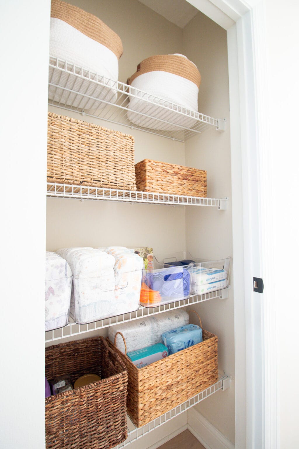 Our new organized linen closet