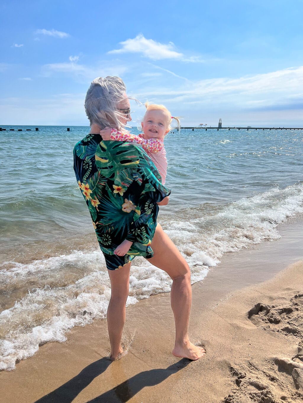 jan and Rory at the beach