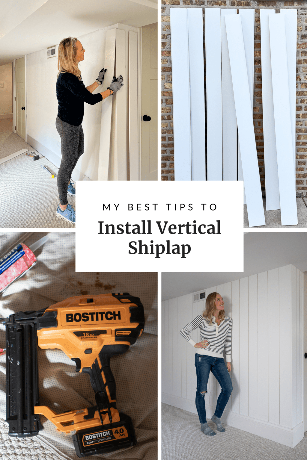 How to install vertical shiplap