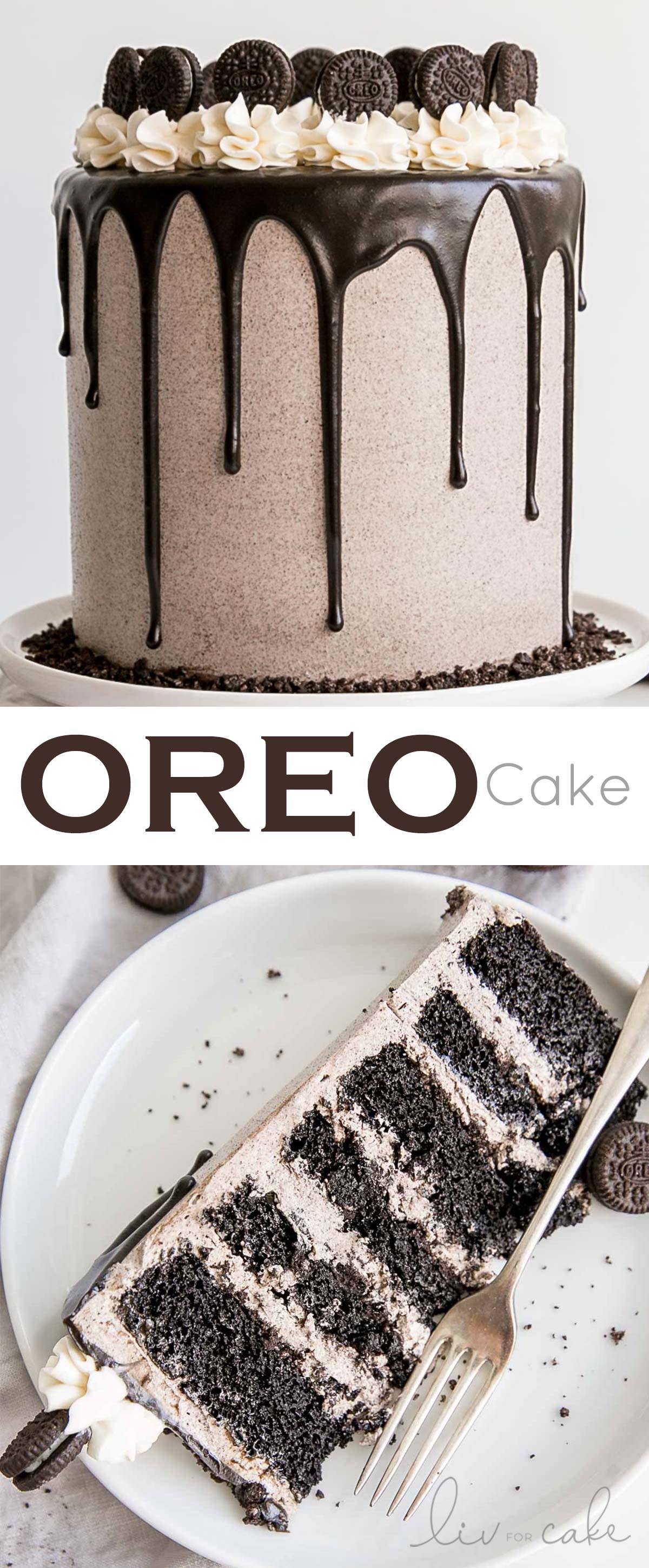 Oreo cake photo collage