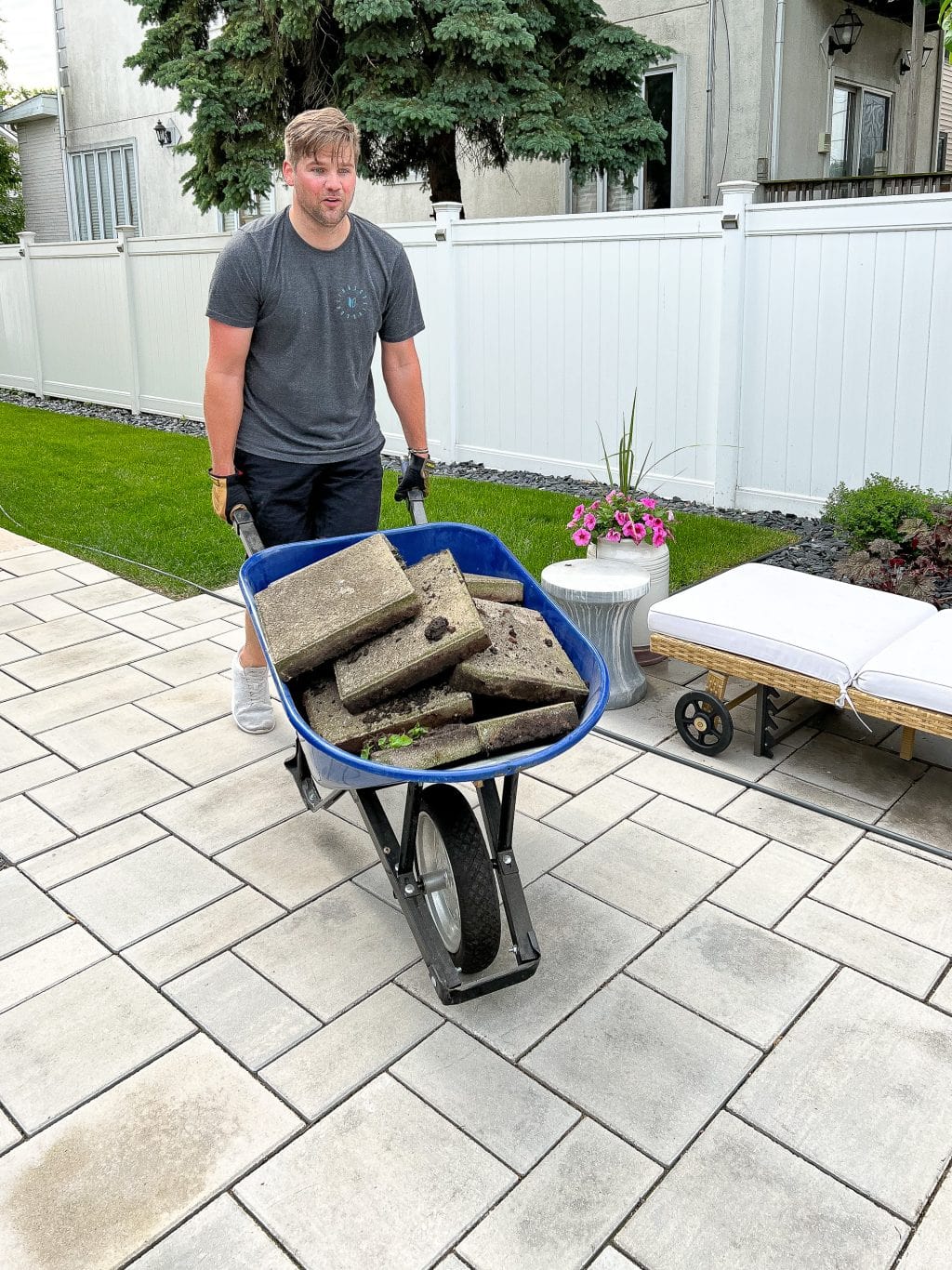 Removing the pavers