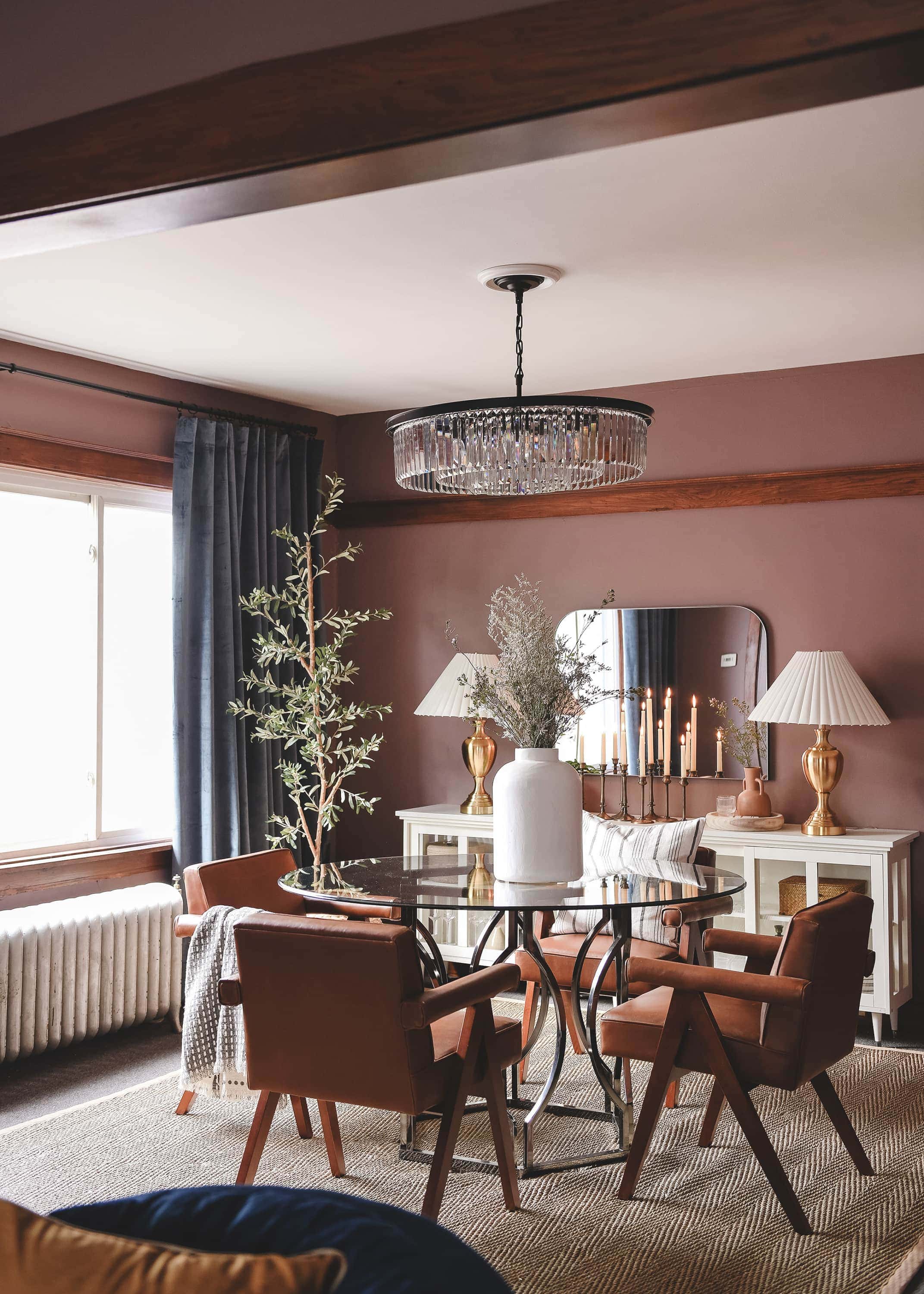 The dining room from our feel good makeover reveal