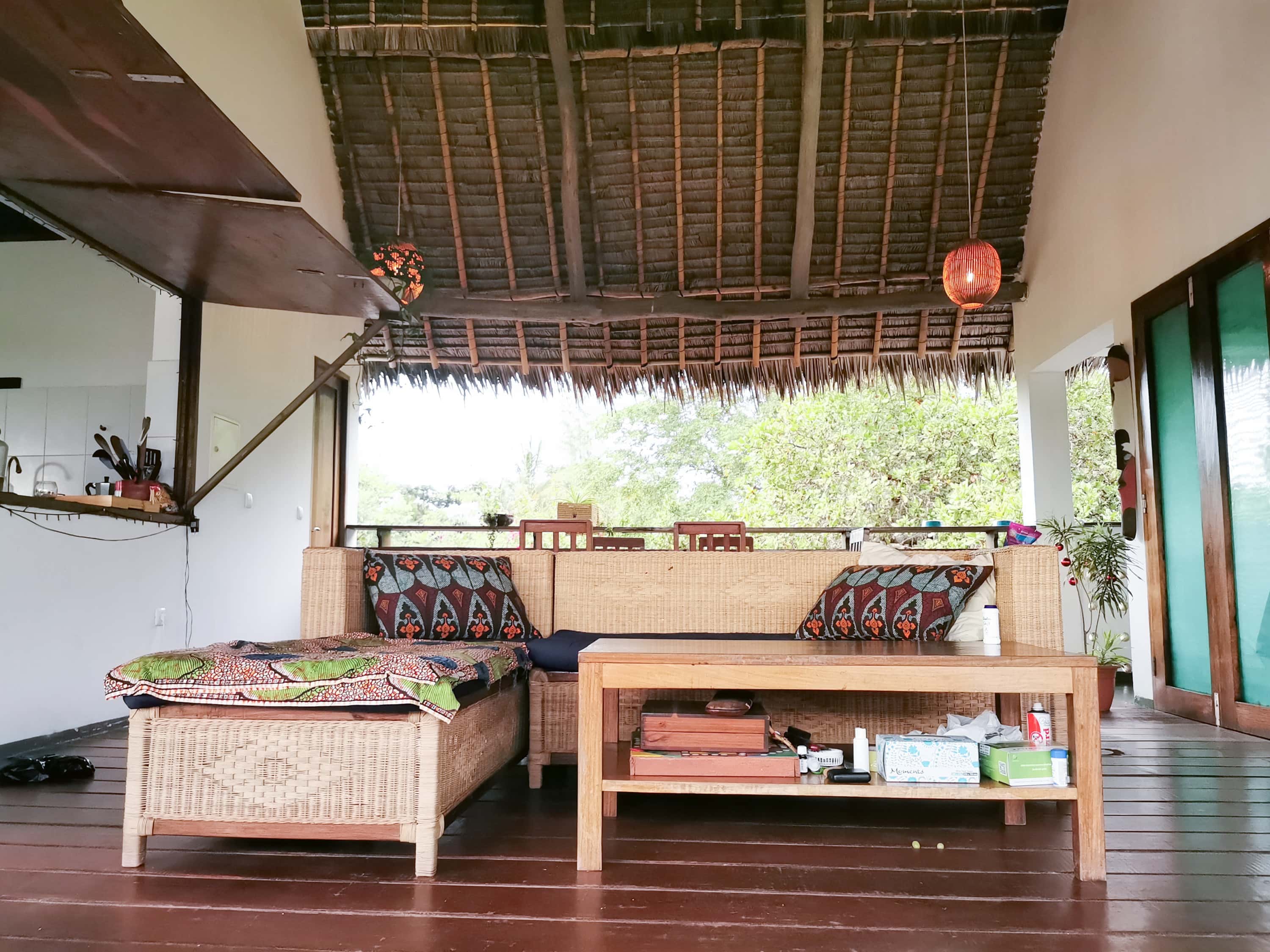 jungle house living room