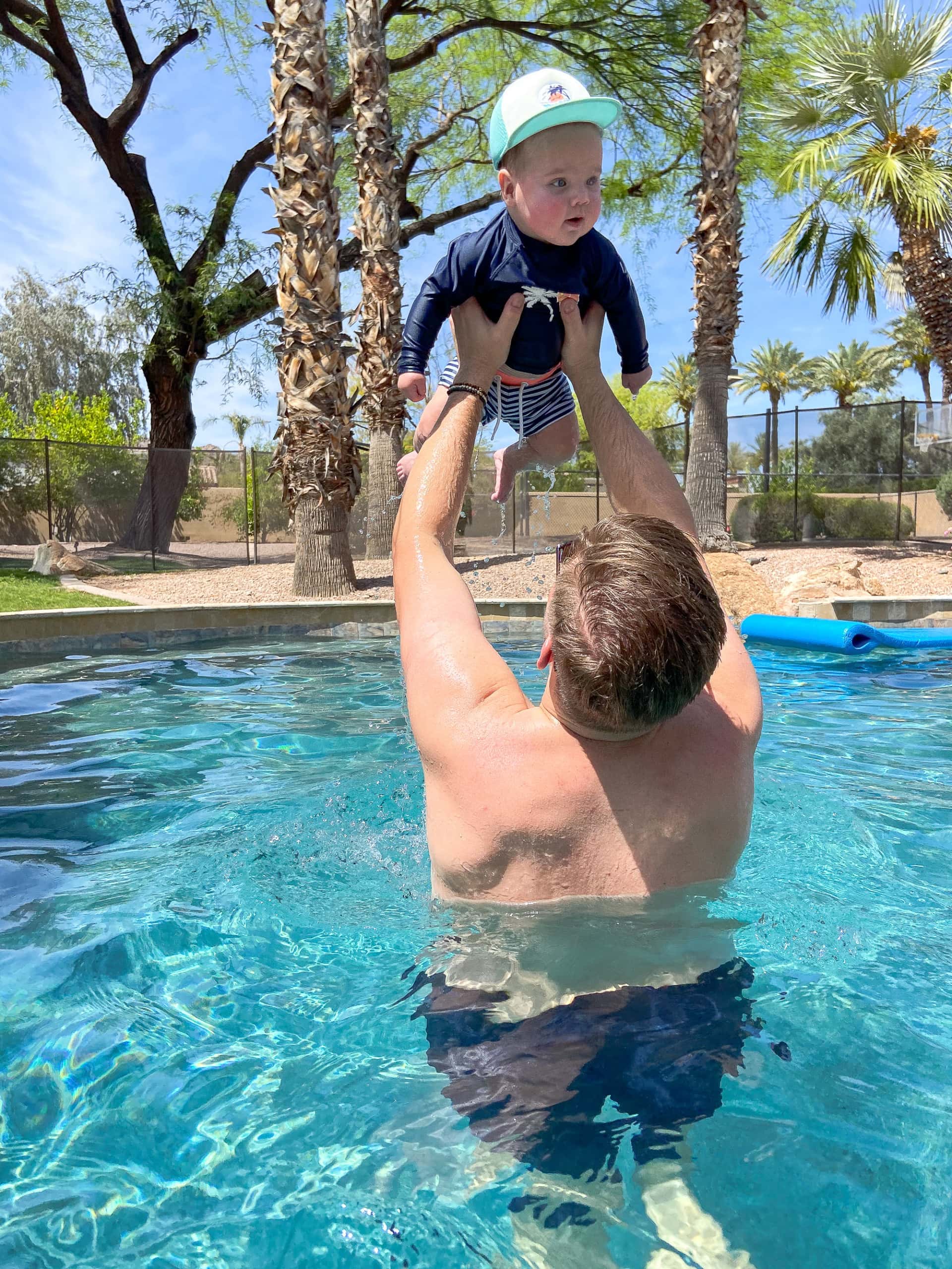 Ellis in the pool