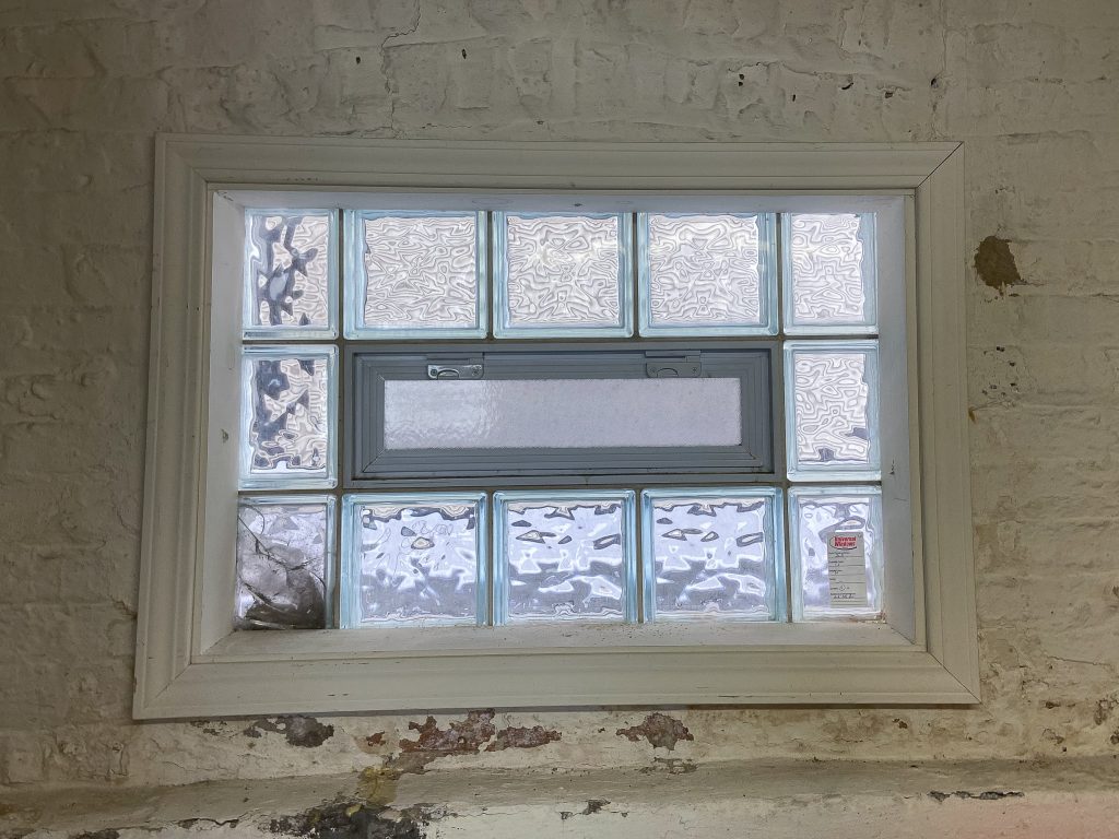 Our old glass block windows