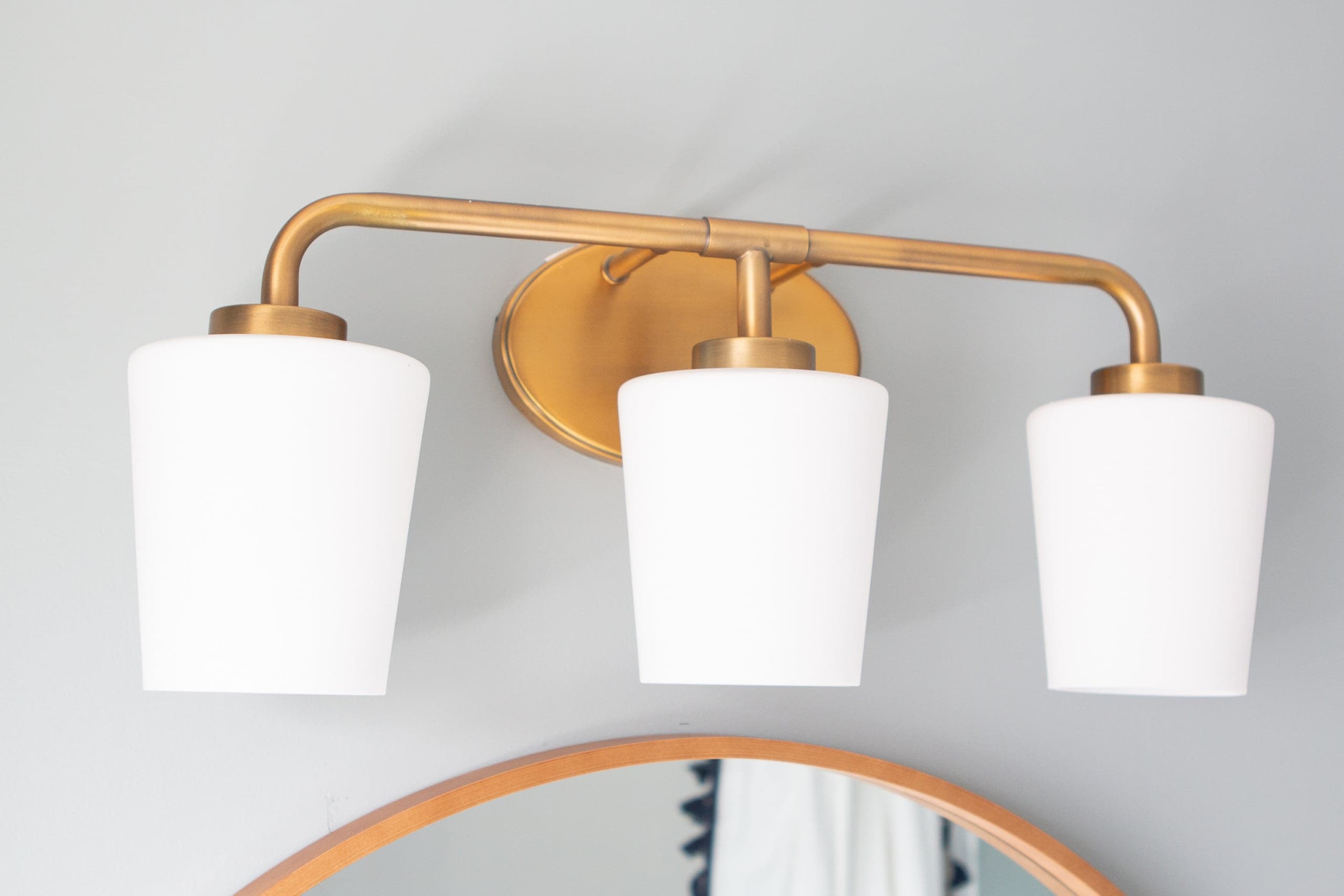 Brass vanity light