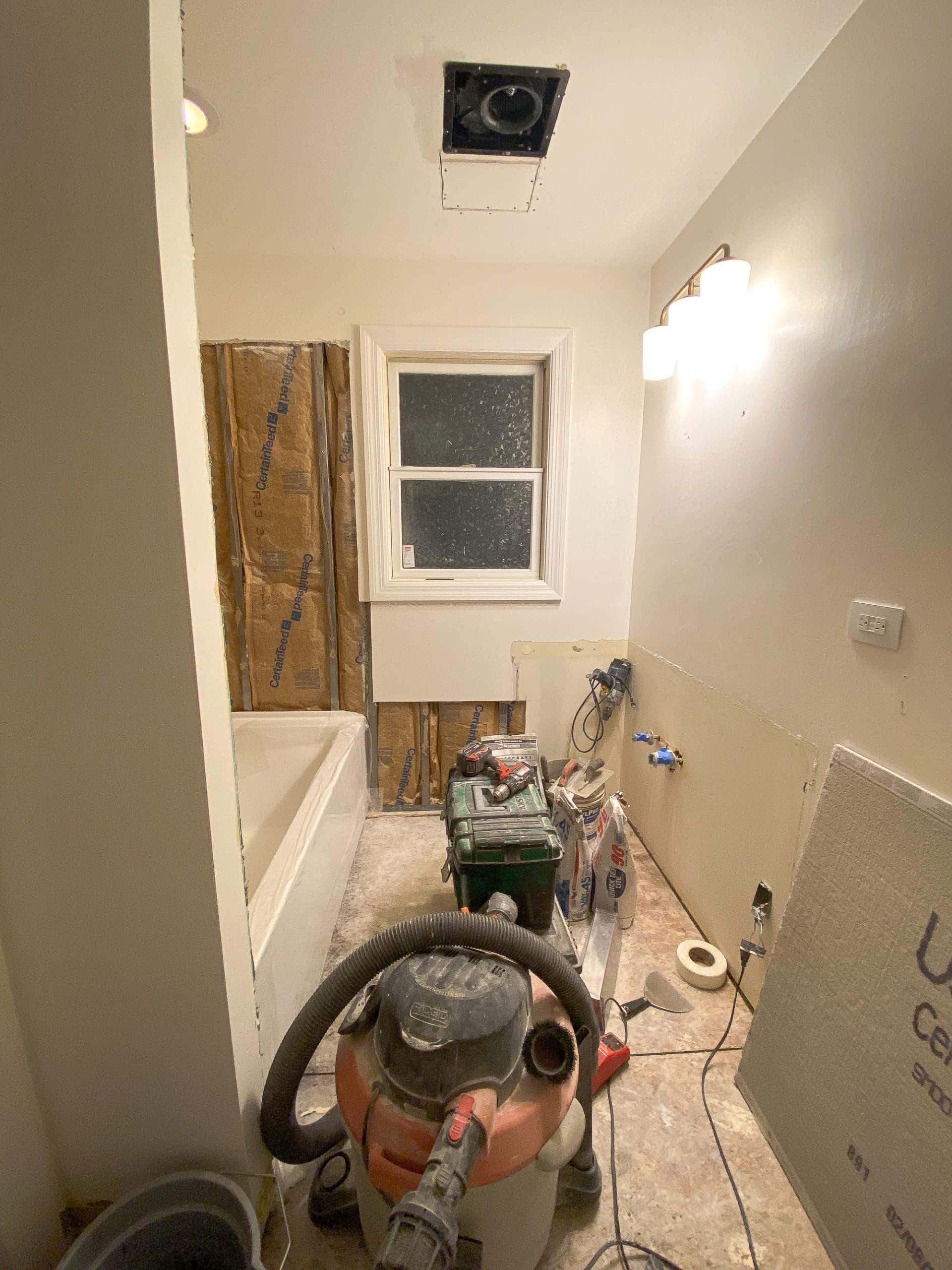 Our bathroom renovation progress