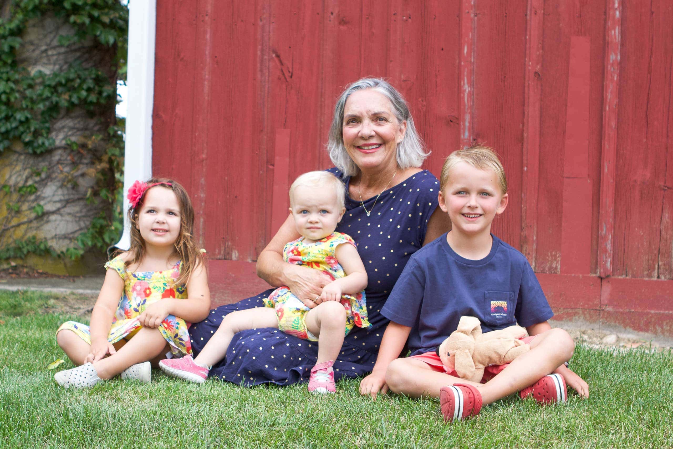 My mom with her grandkids