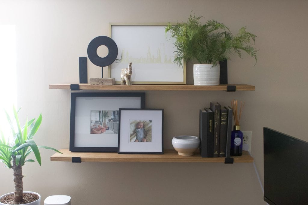 How to style simple wood shelves