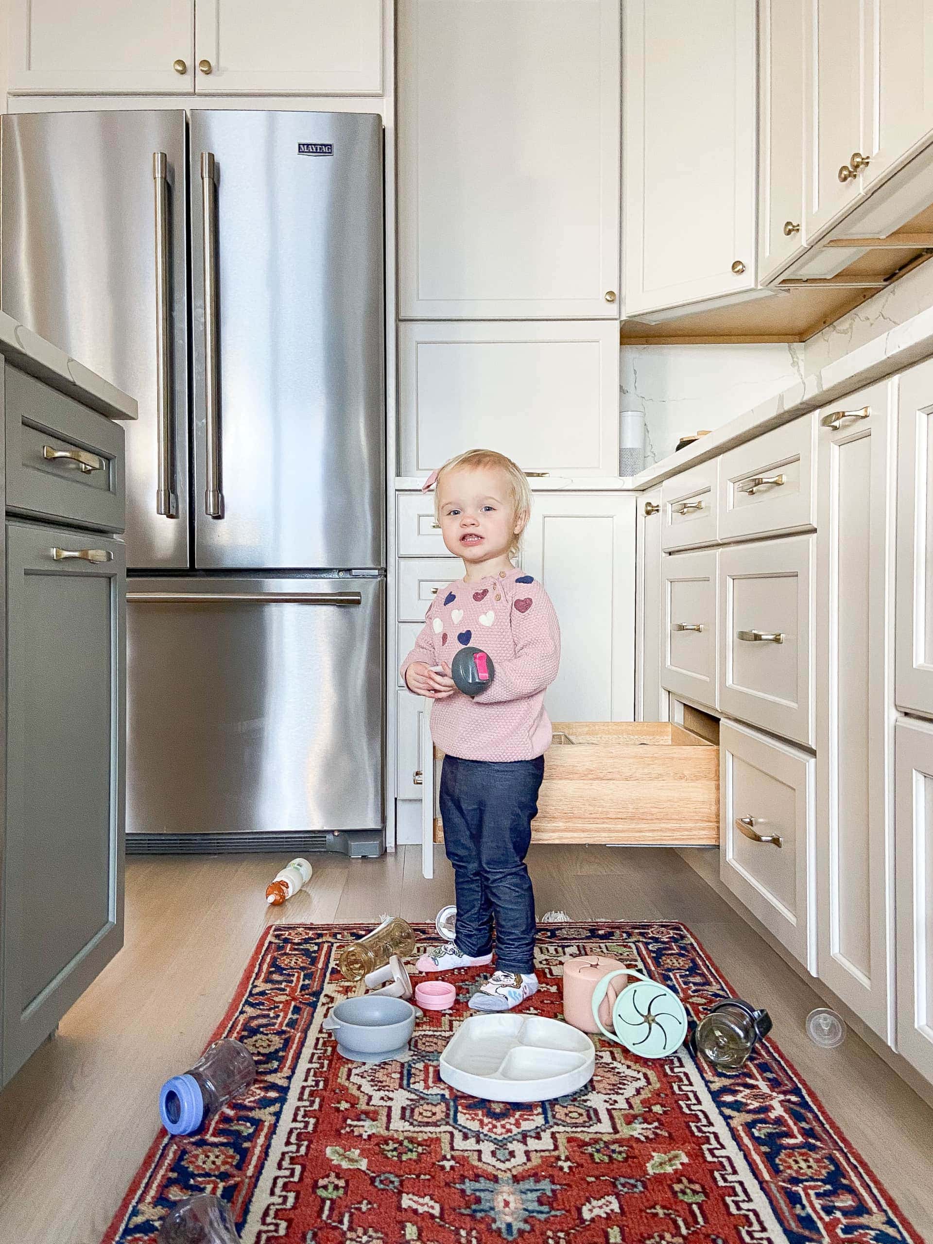 Rory helping in the kitchen