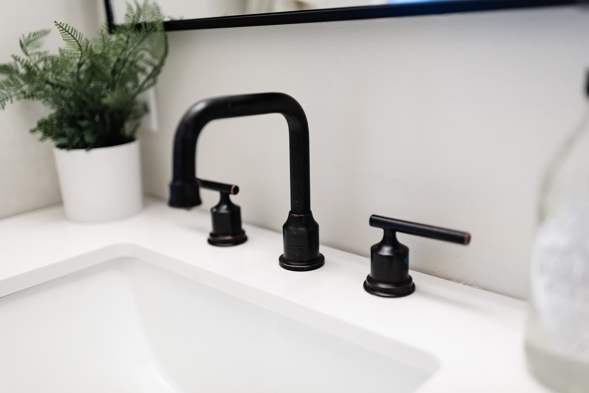 Black faucet