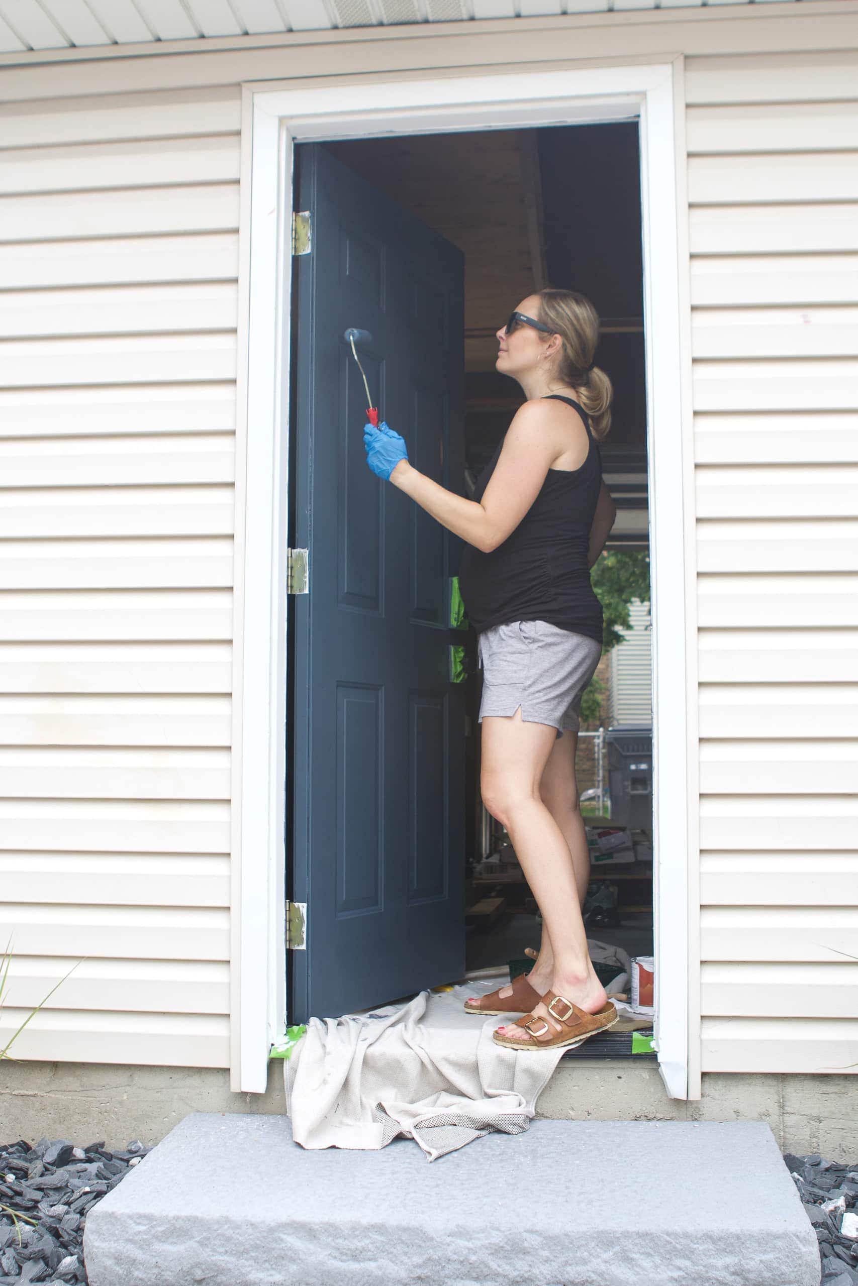 Using a smooth roller on my door