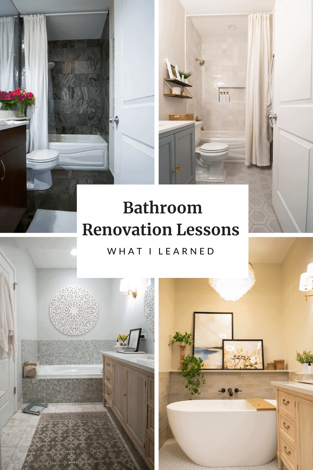 Bathroom Renovation Lessons