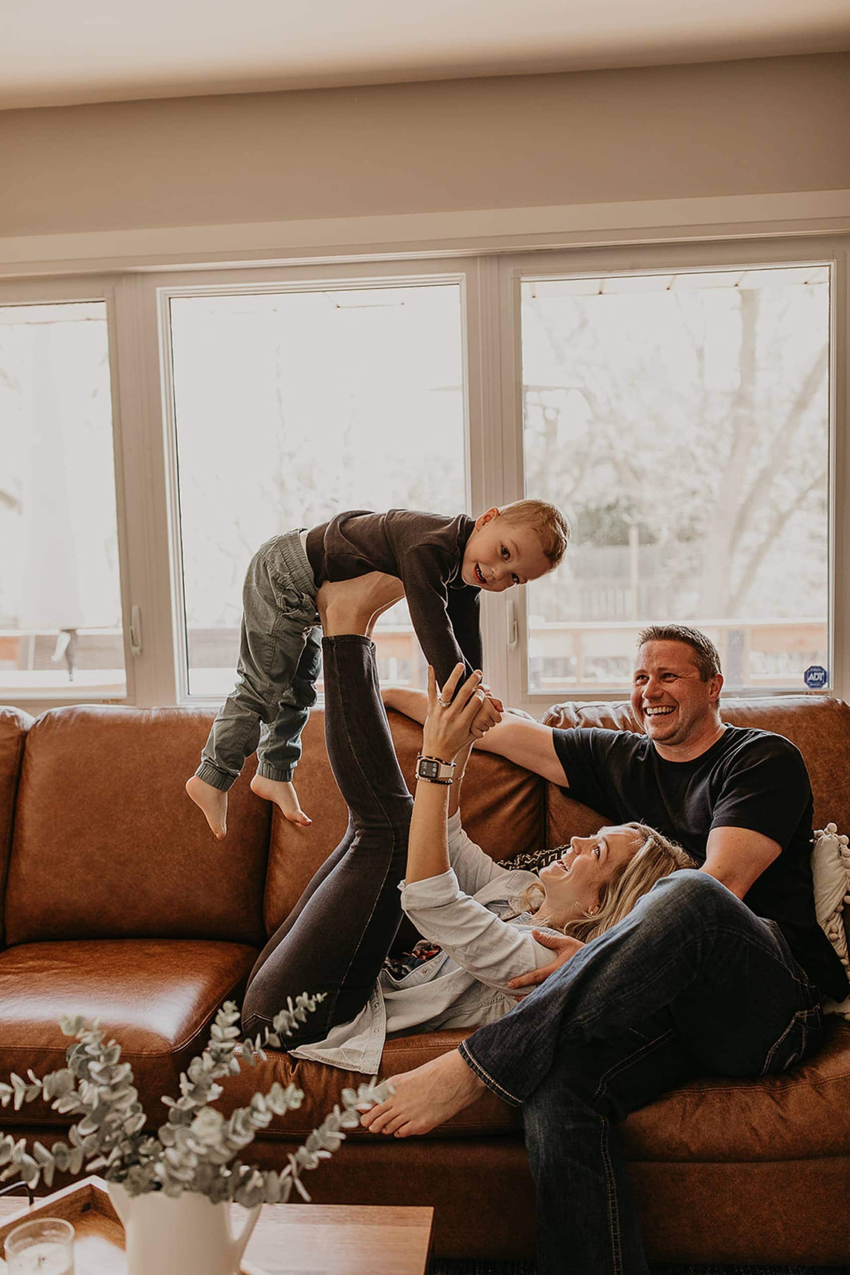 Britney and her family enjoying their home