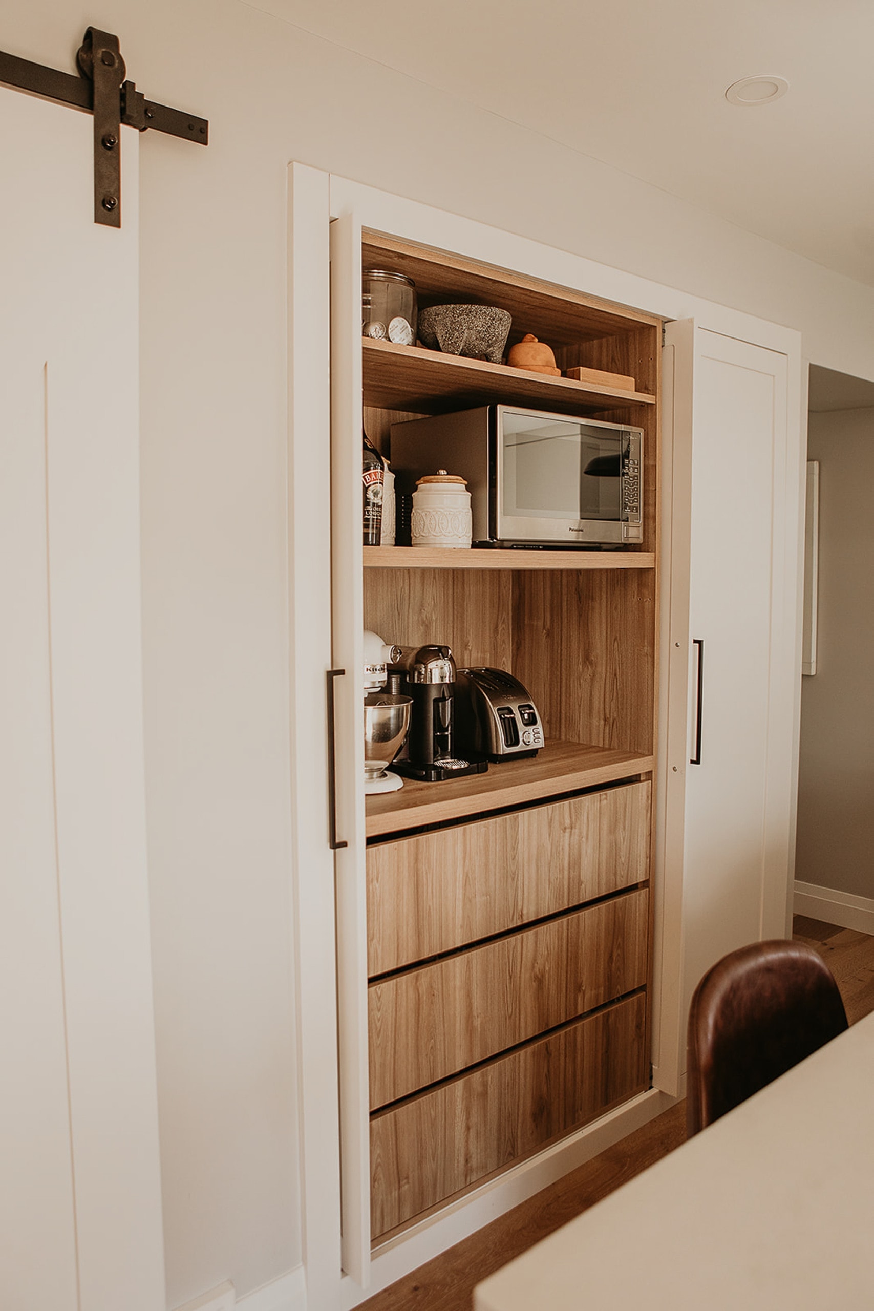 Hiding appliances in the kitchen