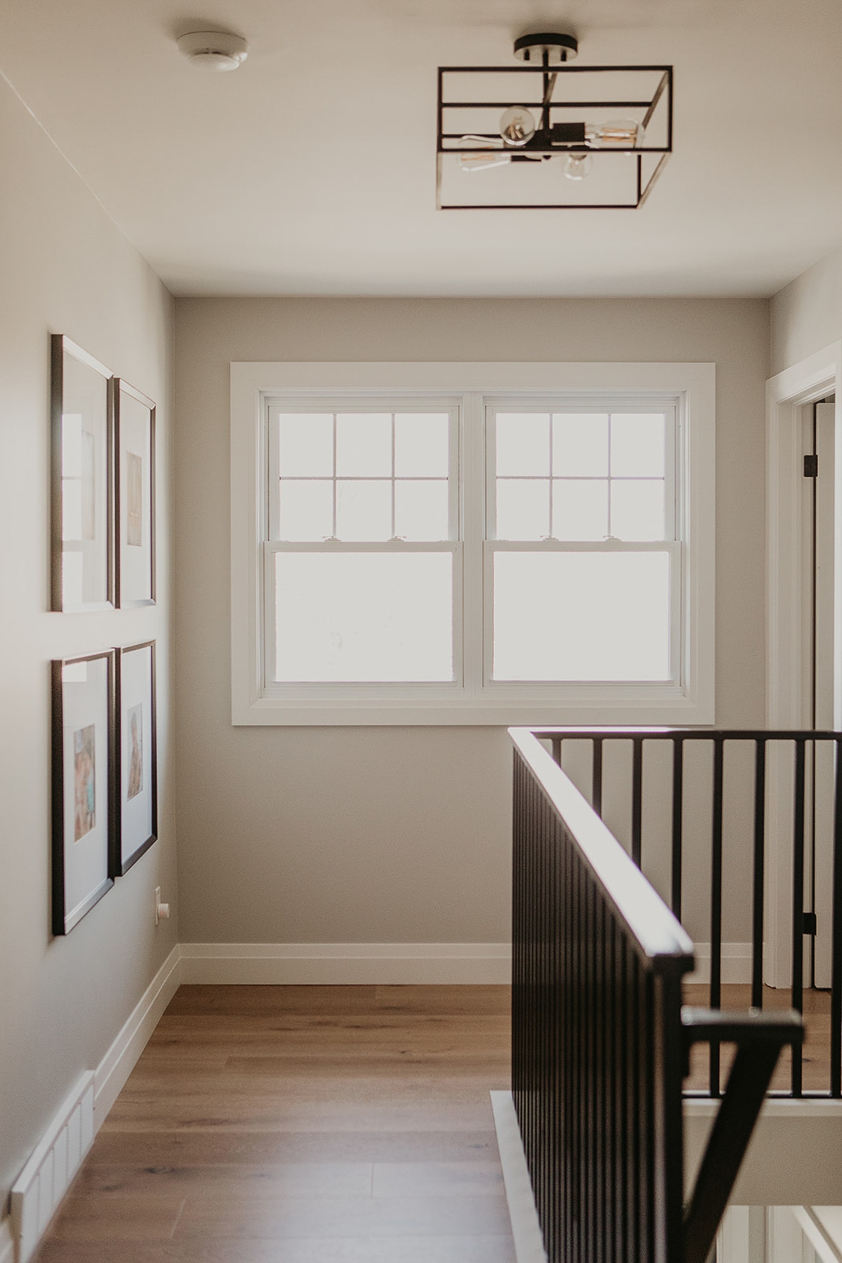 Hallway with frames