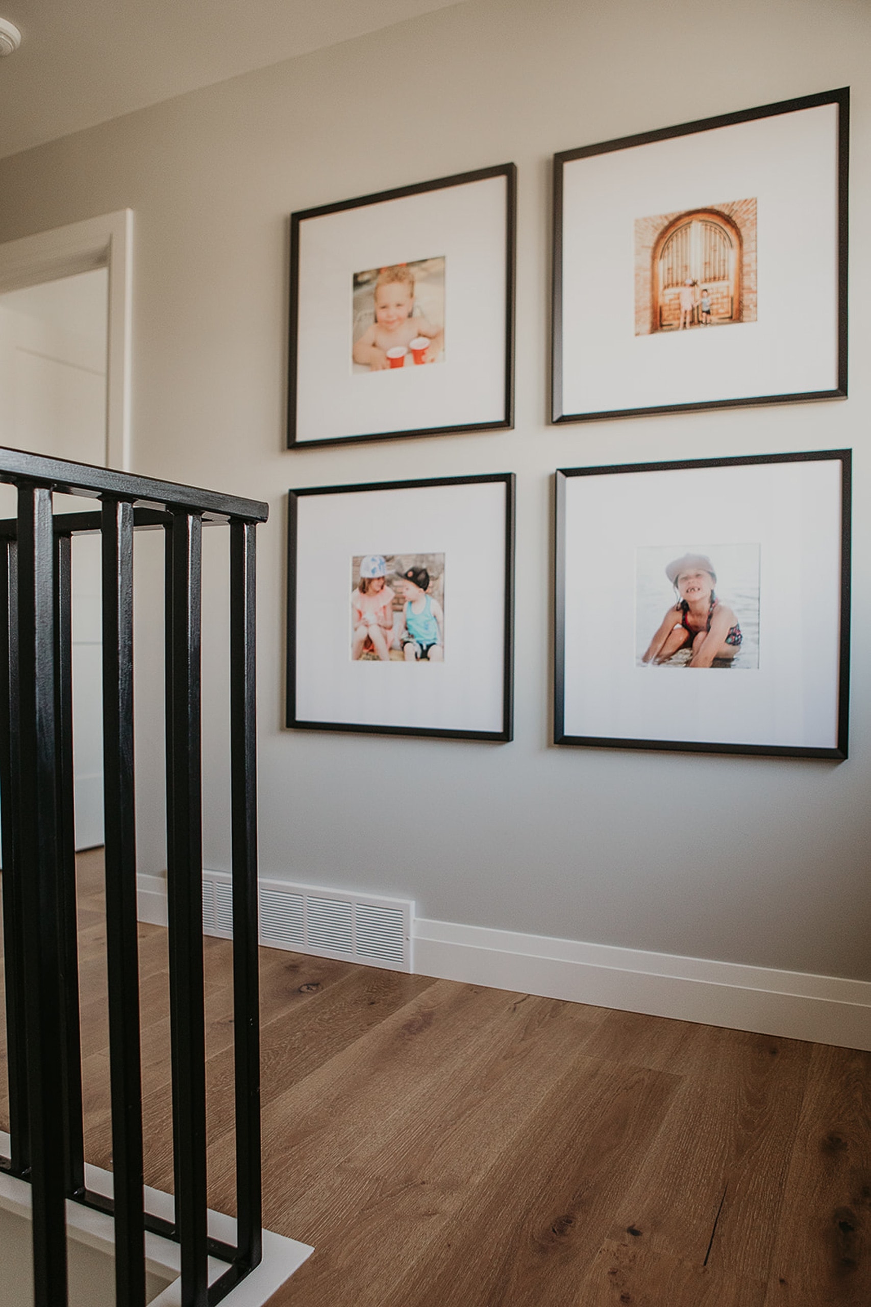 Hallway with cute frames