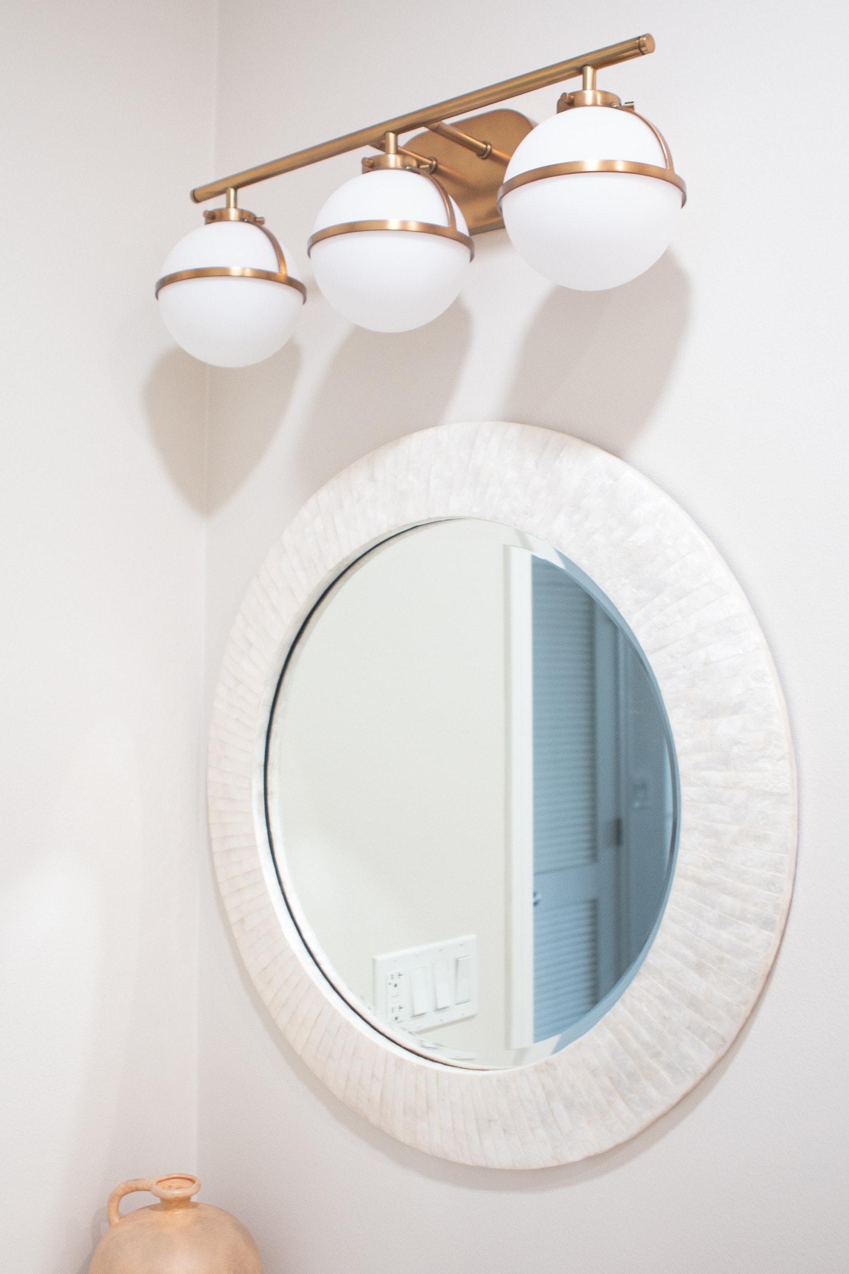 Capiz mirror from Pottery Barn