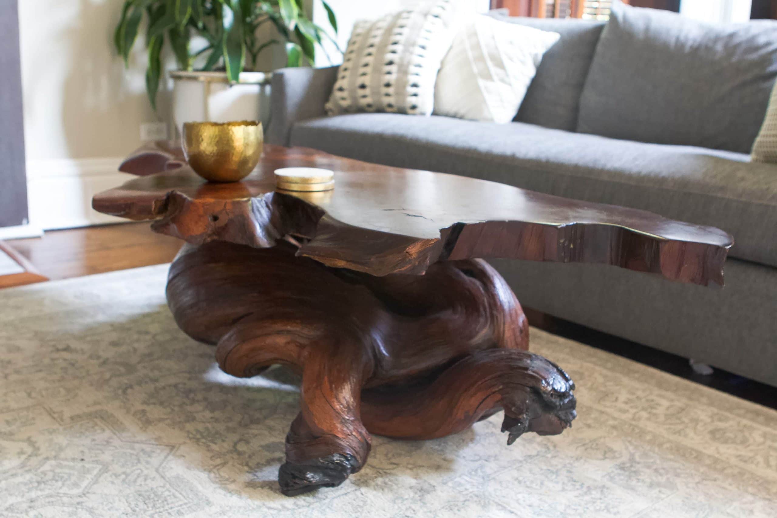 Live edge coffee table