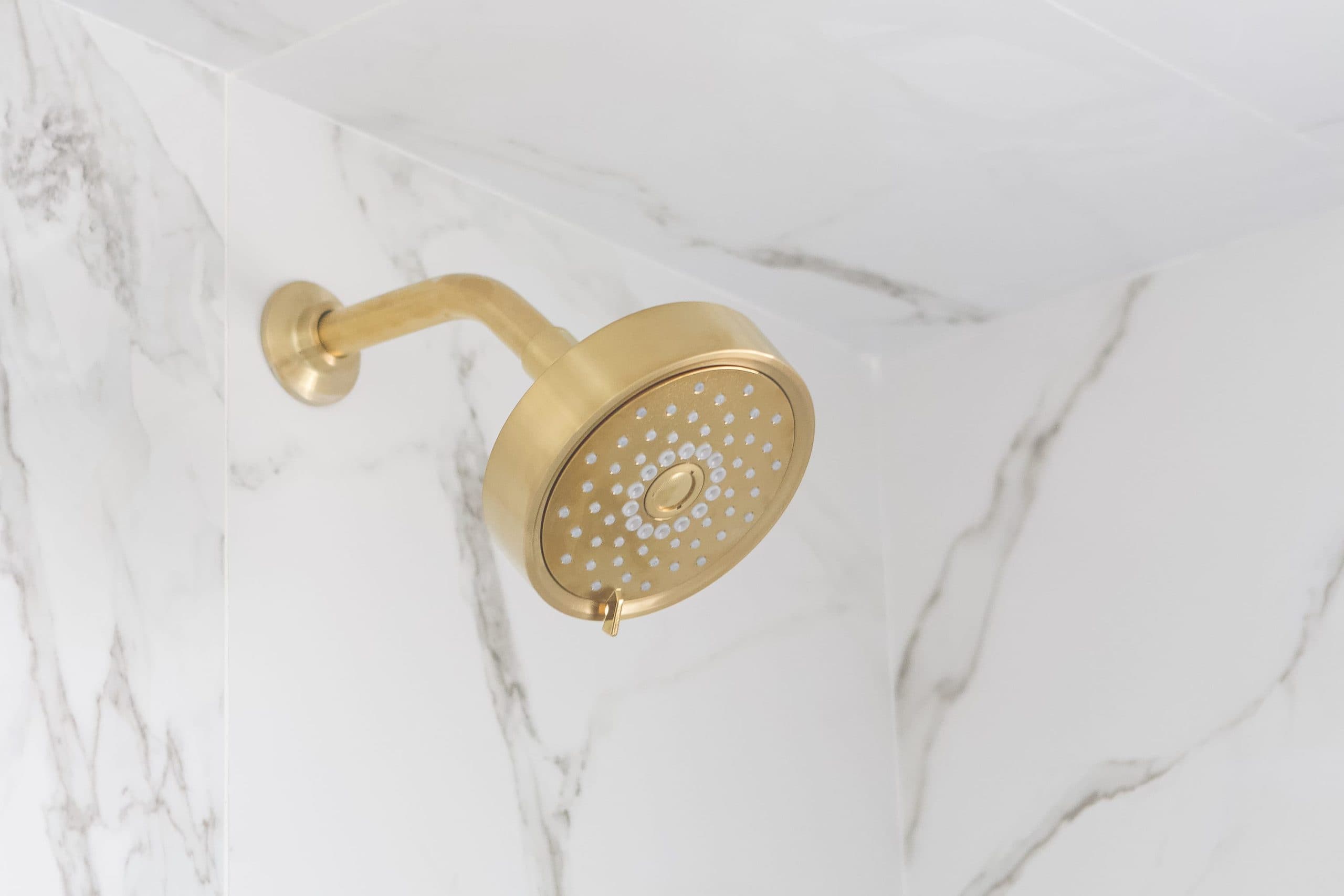 Brass shower hardware