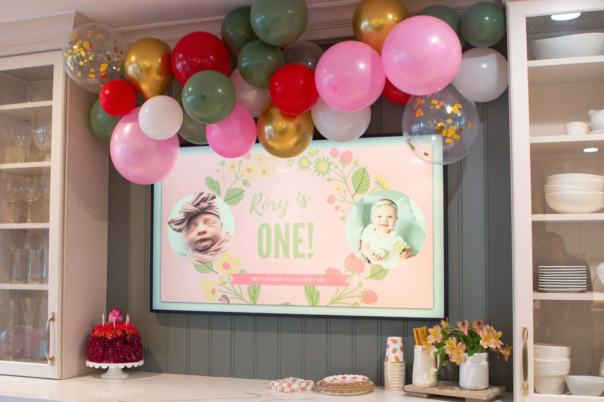 How to decorate for your stawberry themed first birthday party