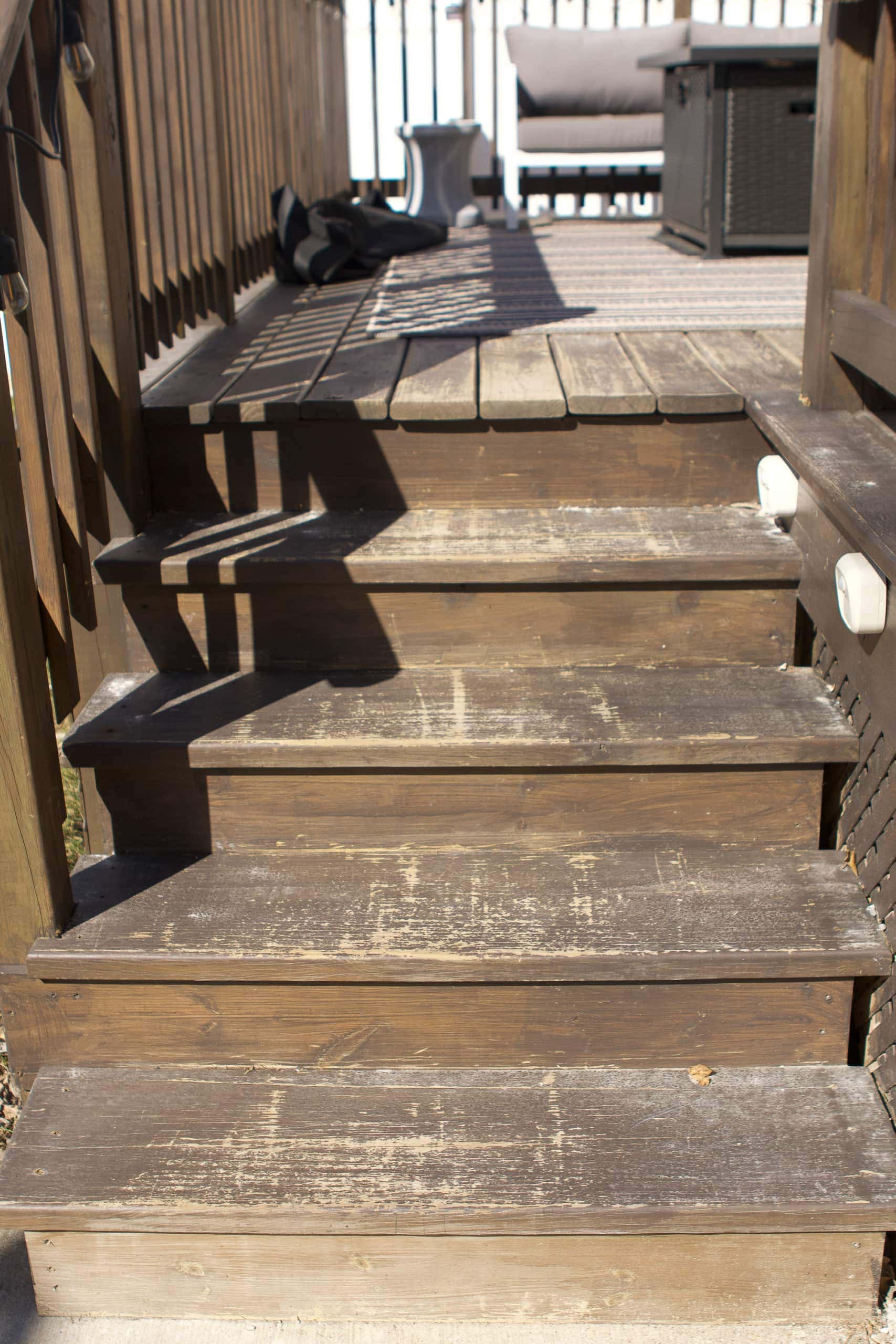 Our deck stairs