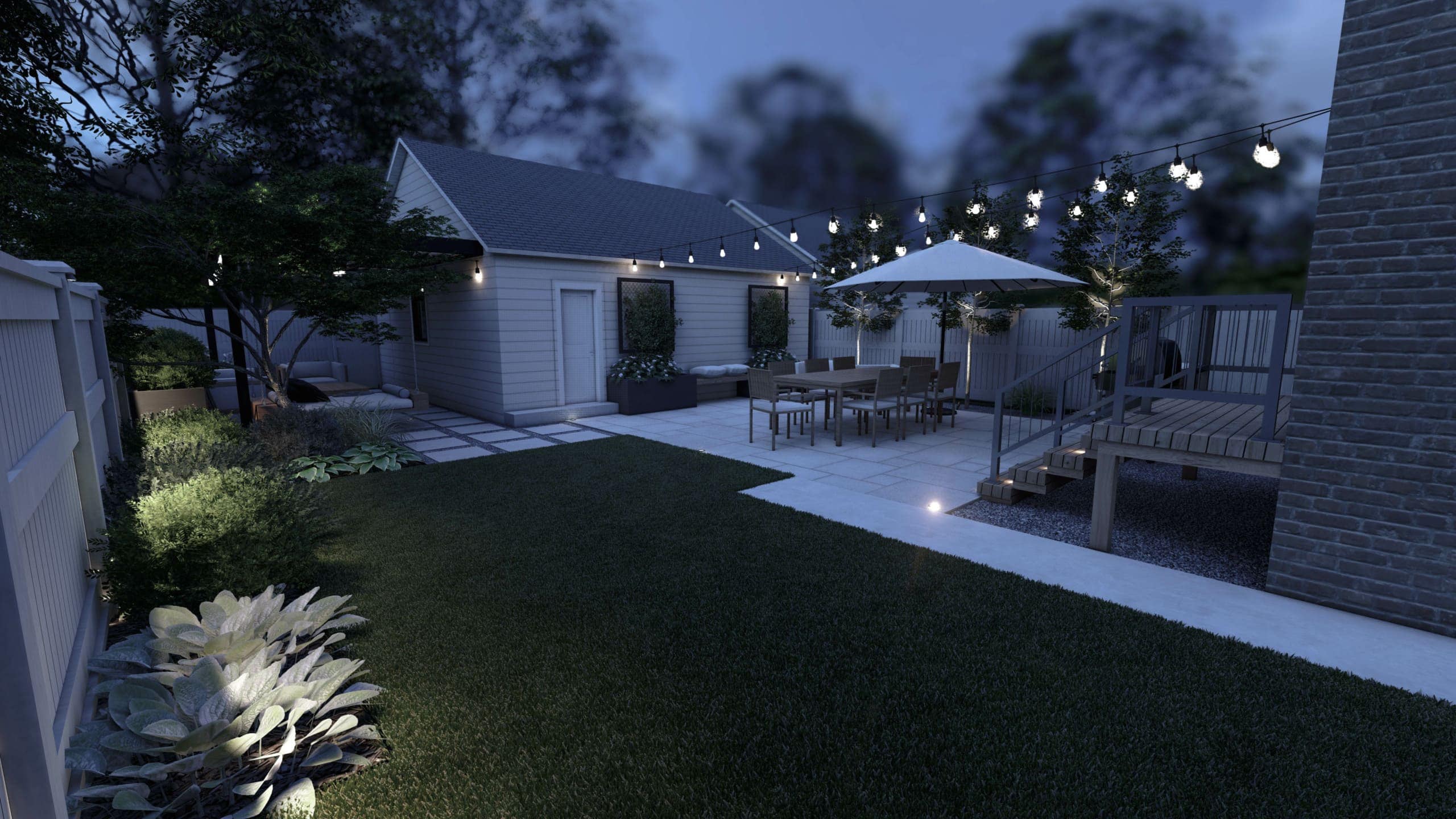 Renderings from yardzen for our backyard