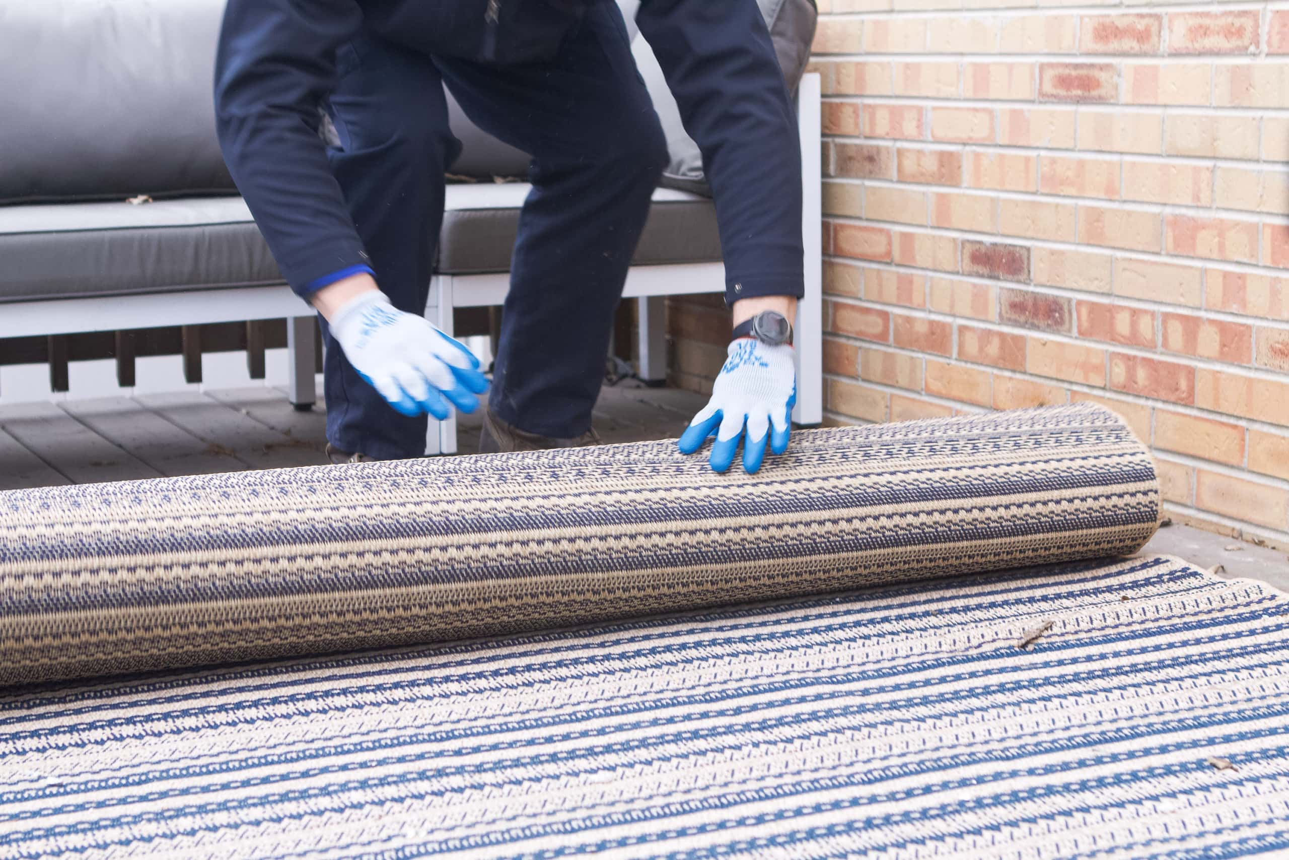 Removing our old rug