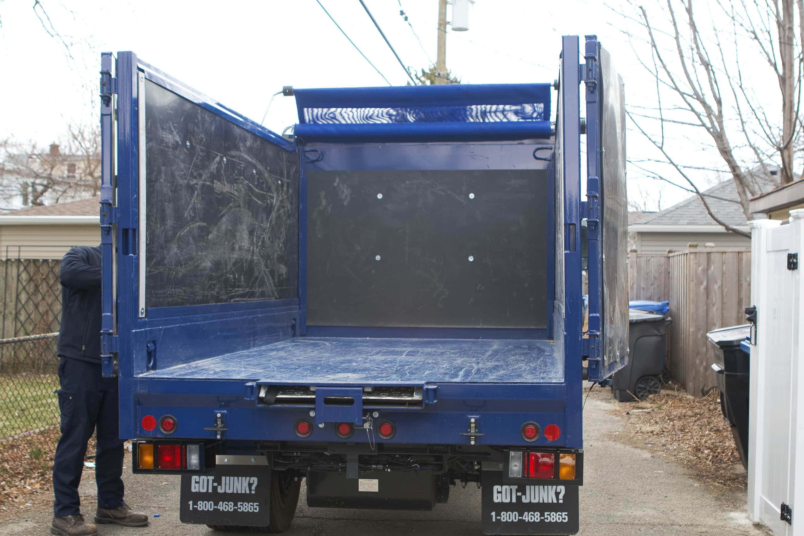 empty truck ready to be filled with junk