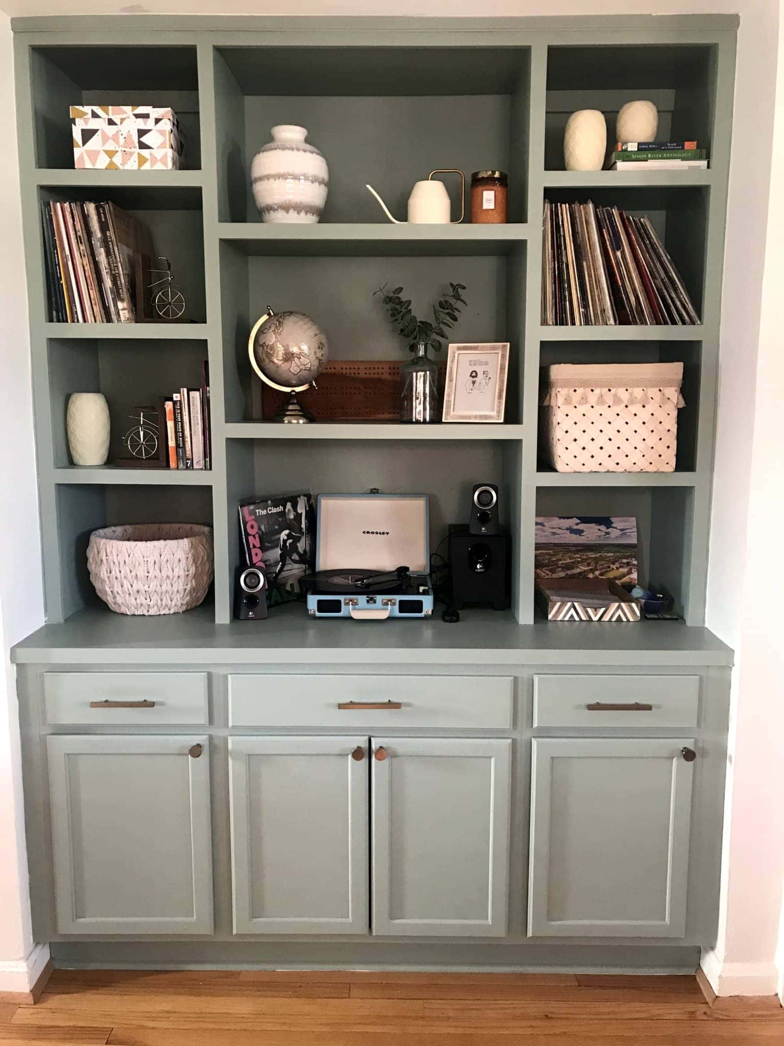 Bookshelf in an awkward space