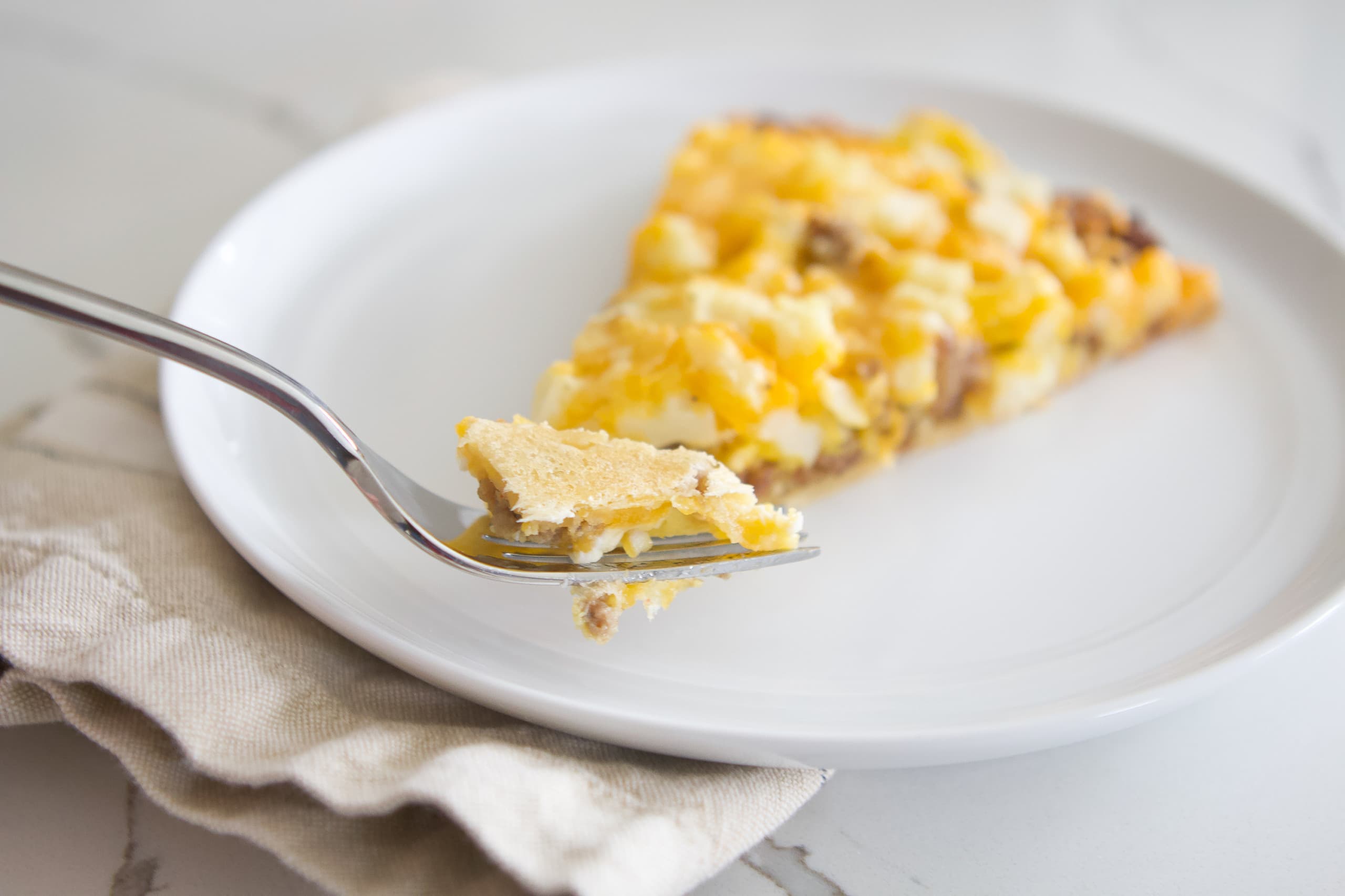 My family cheesy breakfast pizza recipe