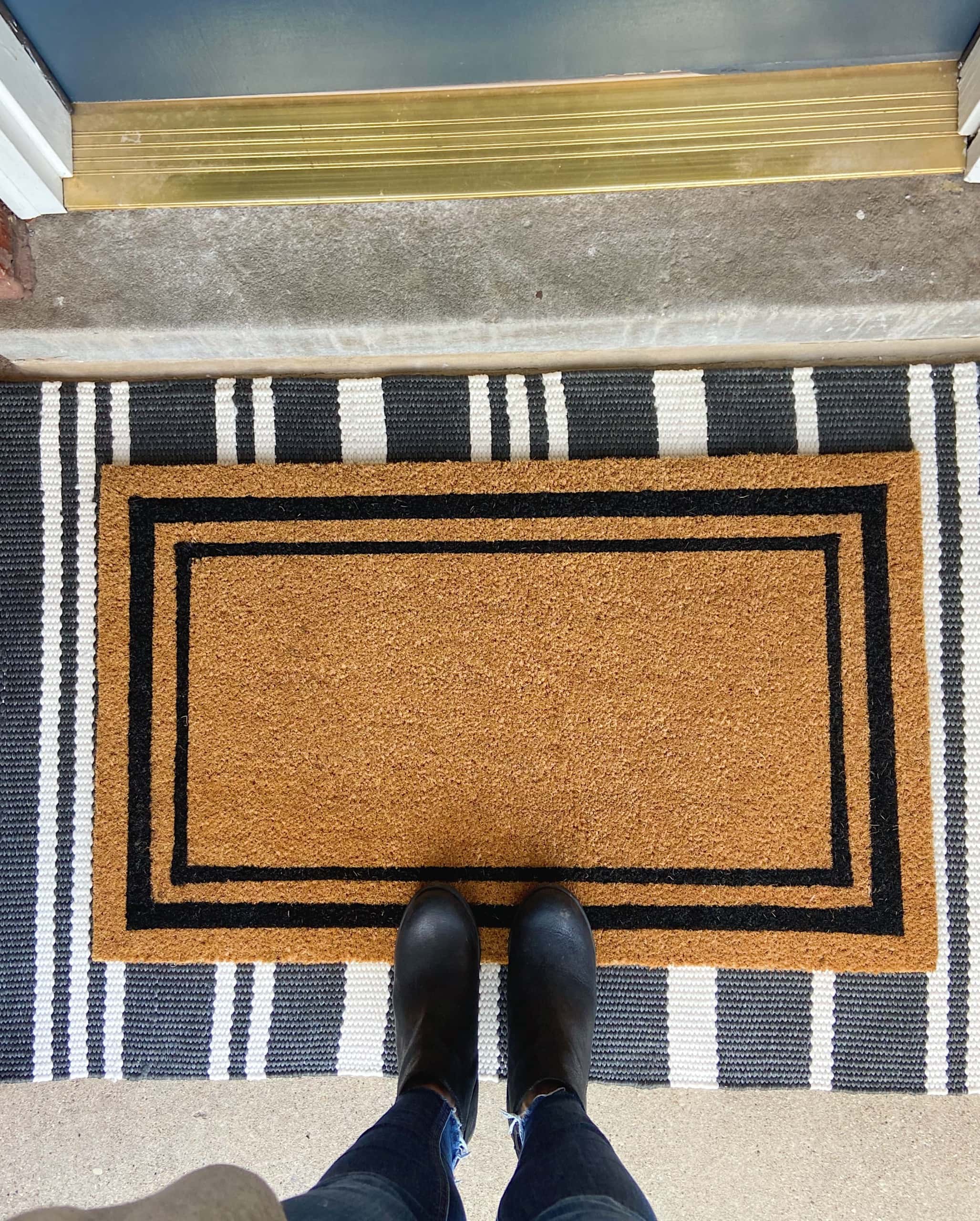 March 2021, getting a new doormat for spring