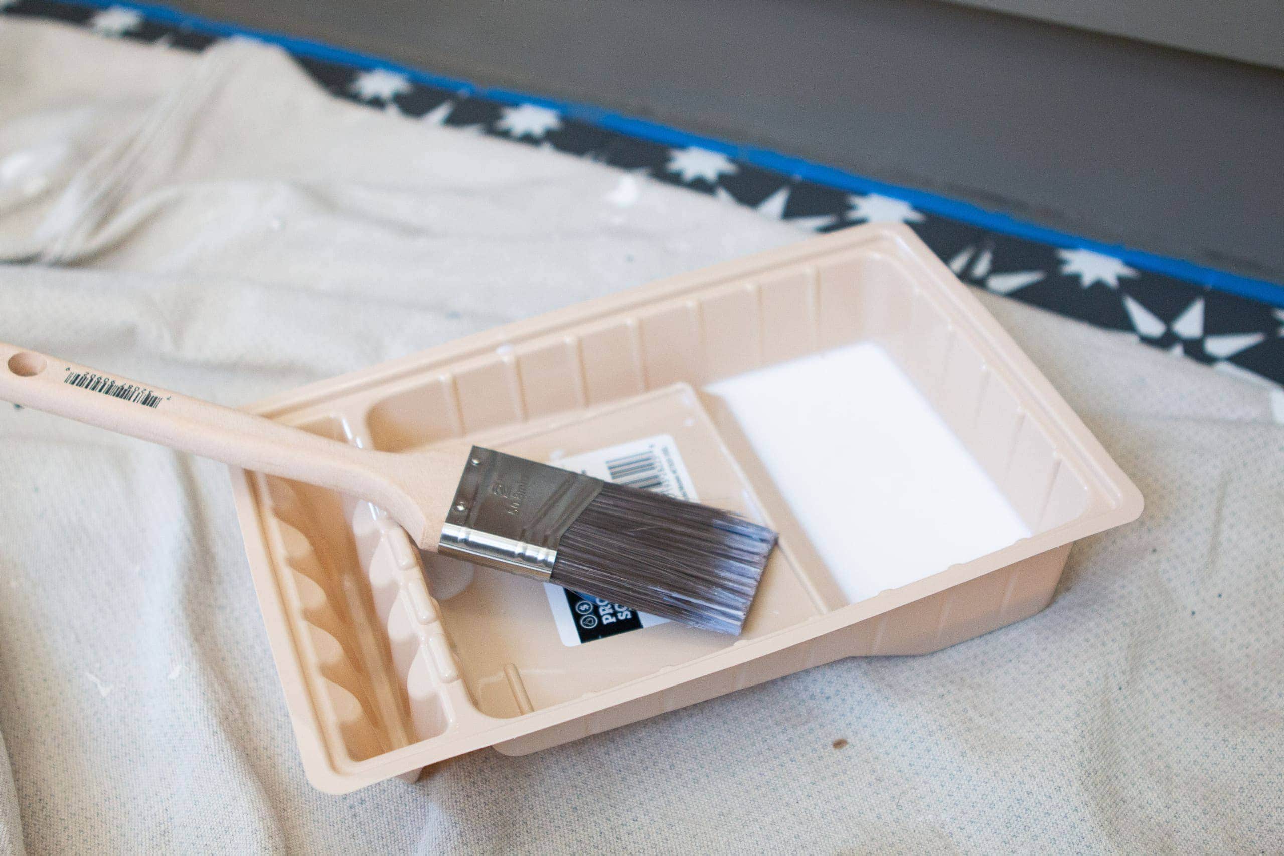 Supplies to paint your bathroom vanity