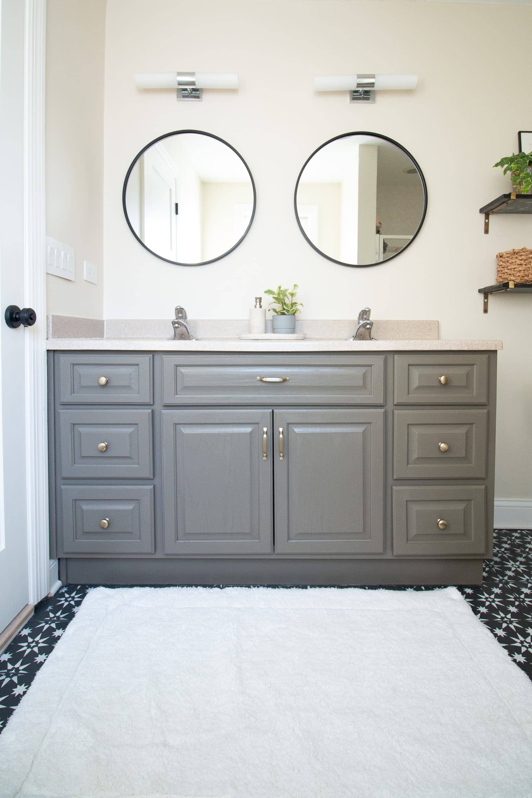 Bathroom vanity after