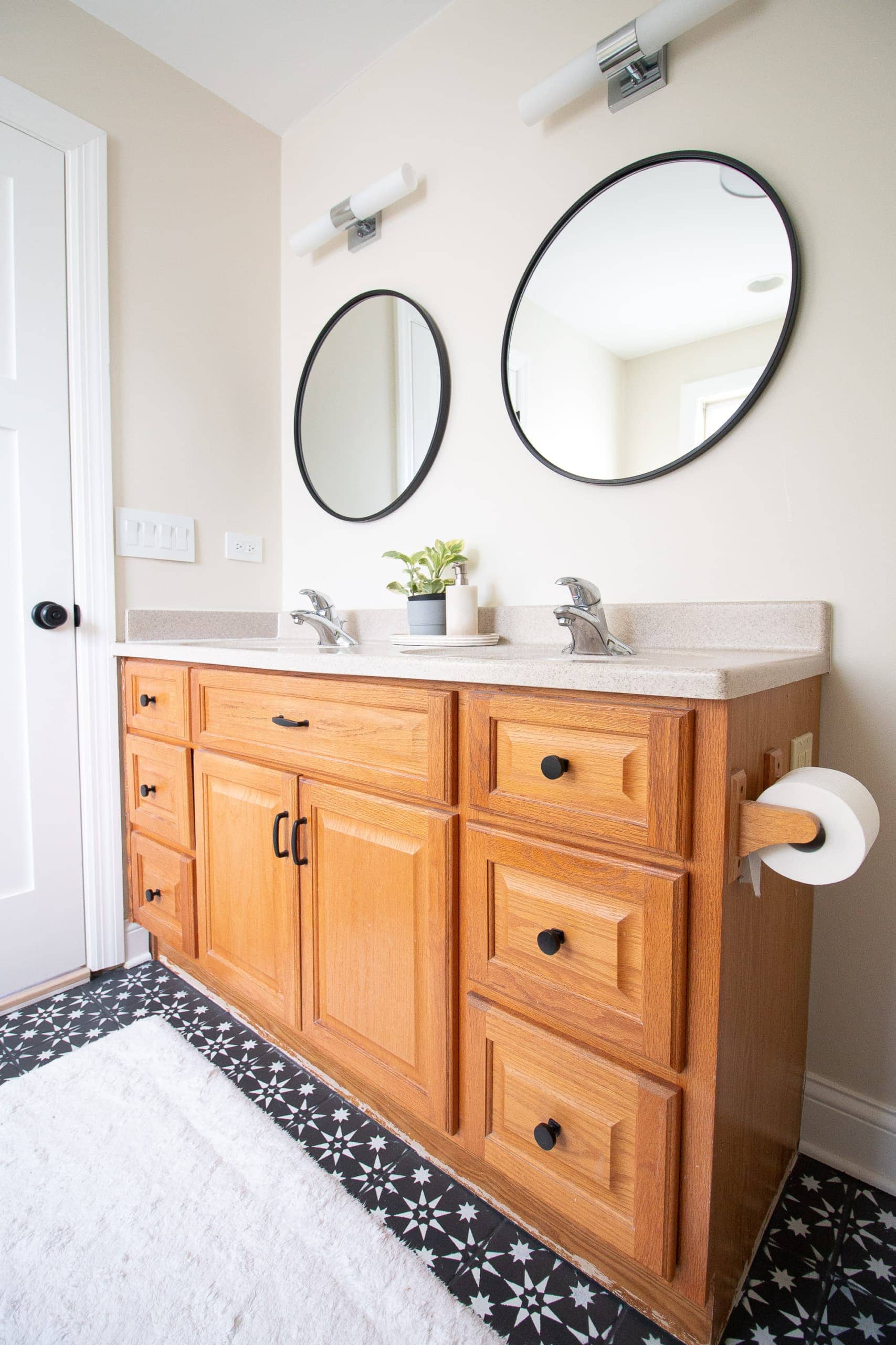 Bathroom vanity before