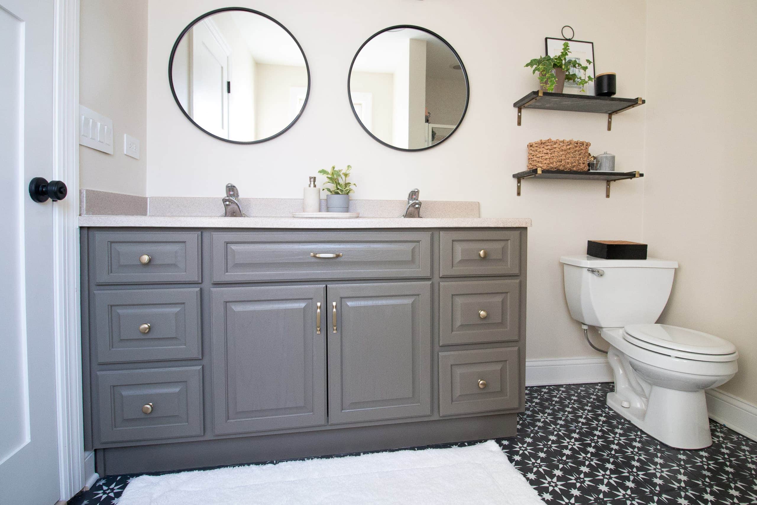 Painting a bathroom vanity