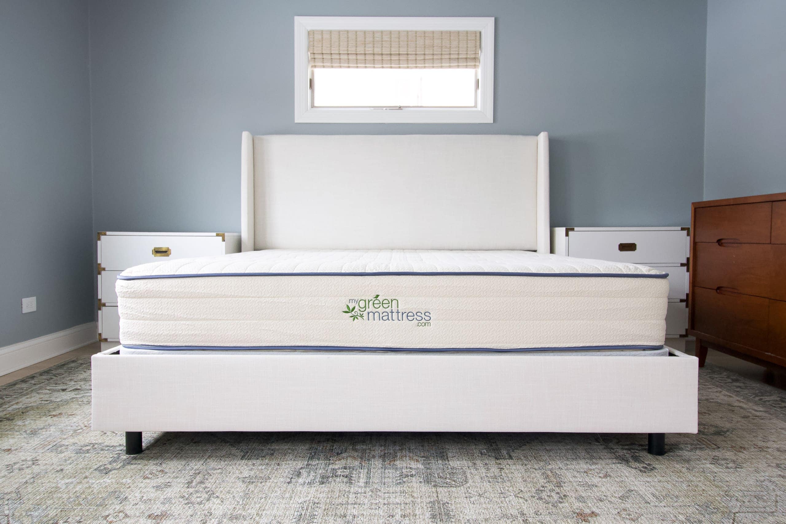 Adding our new king-sized mattress to our master bedroom