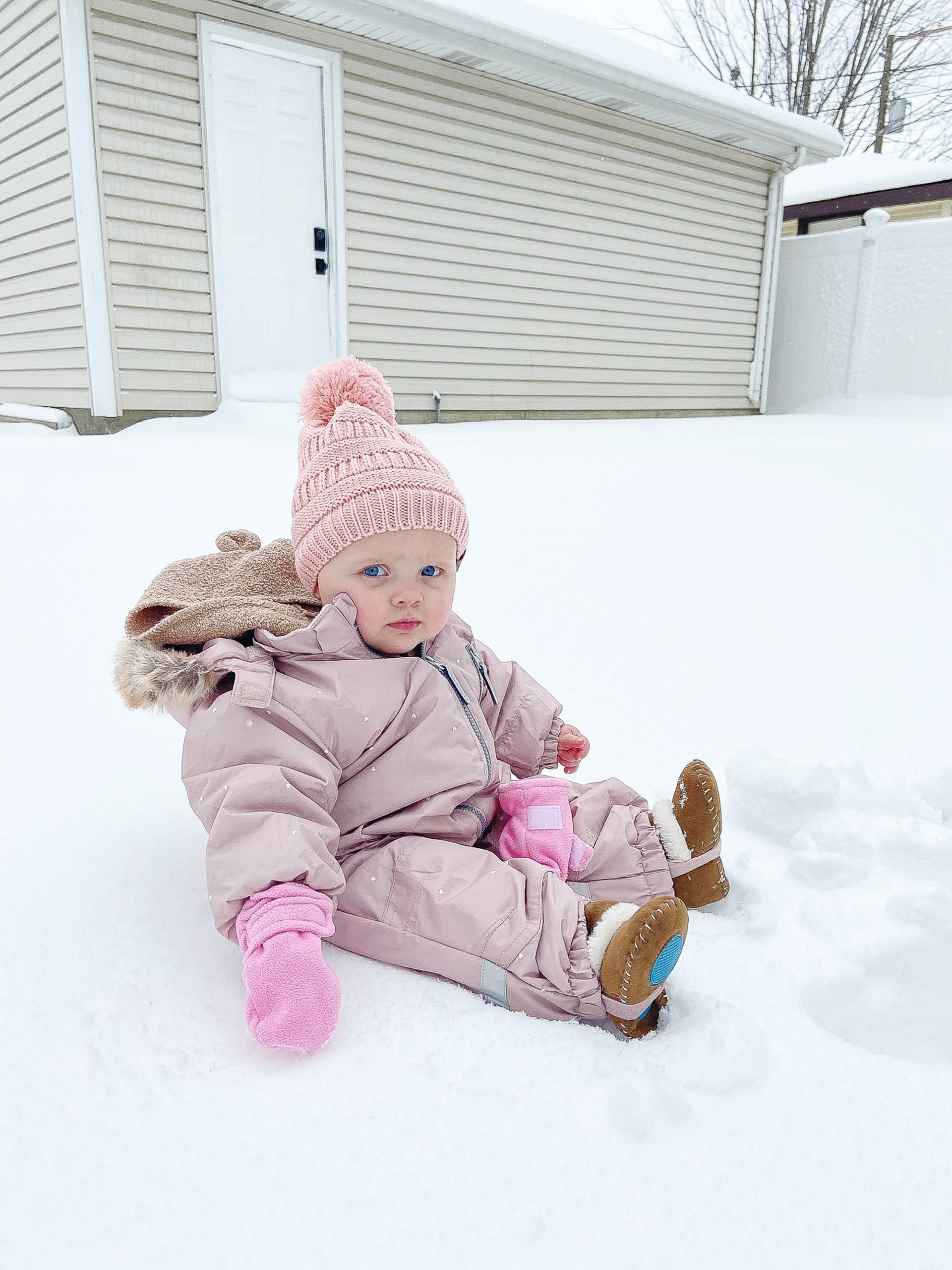 Rory out in the snow