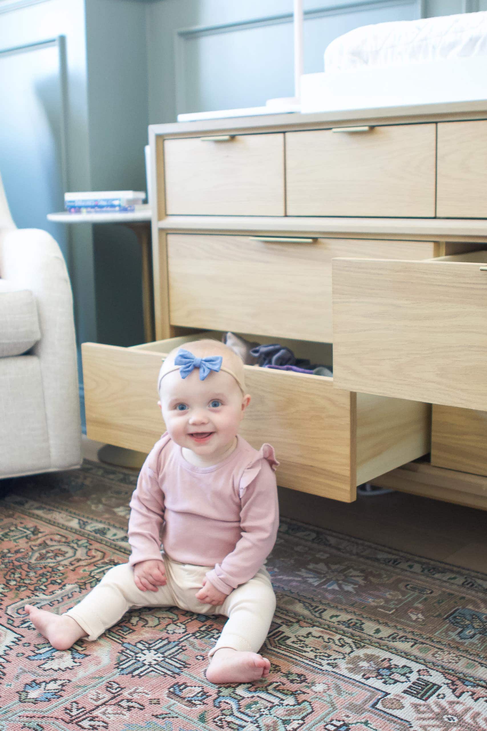 How we anchored our heavy furniture to keep our baby girl safe